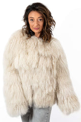 Women's exclusive coat Alina from Mongolian lamb