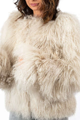 Women's exclusive coat Alina from Mongolian lamb