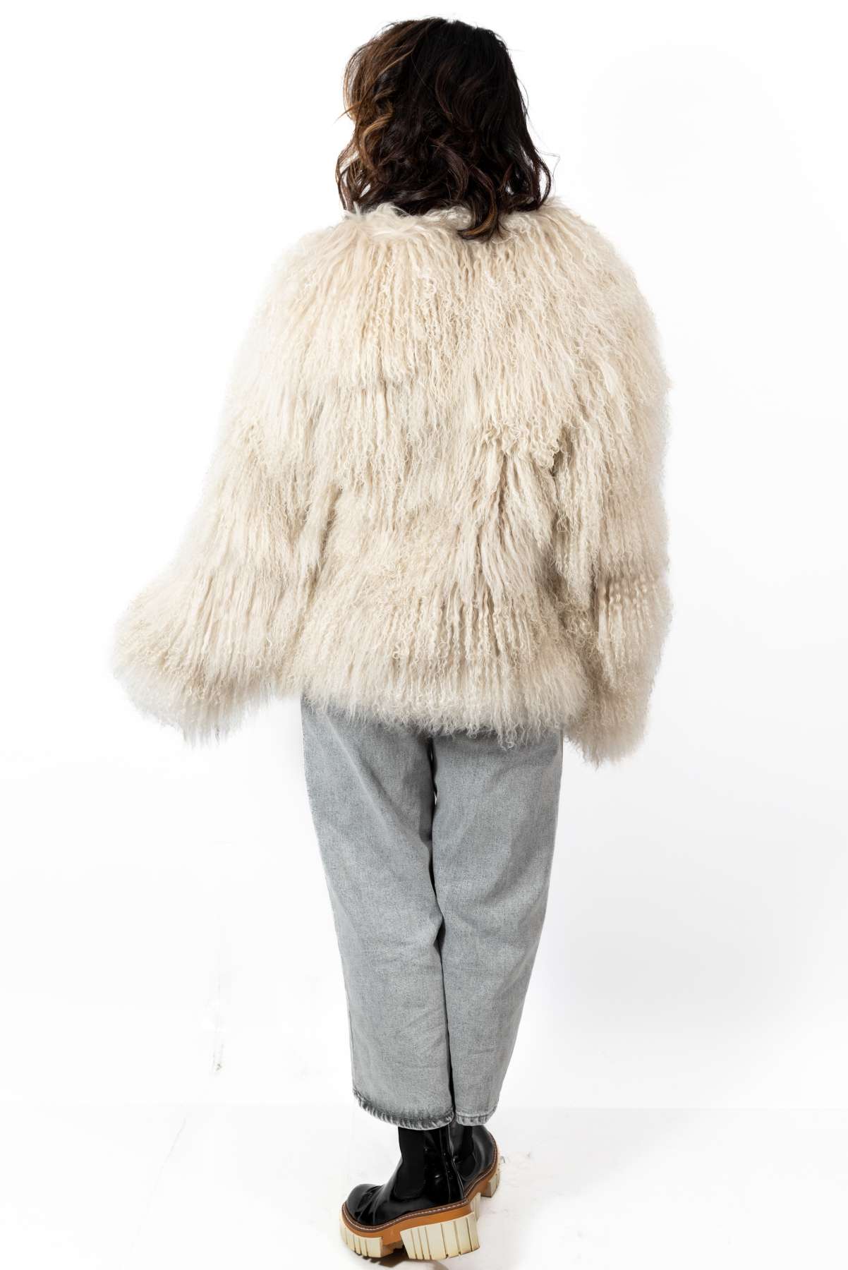 Women's exclusive coat Alina from Mongolian lamb
