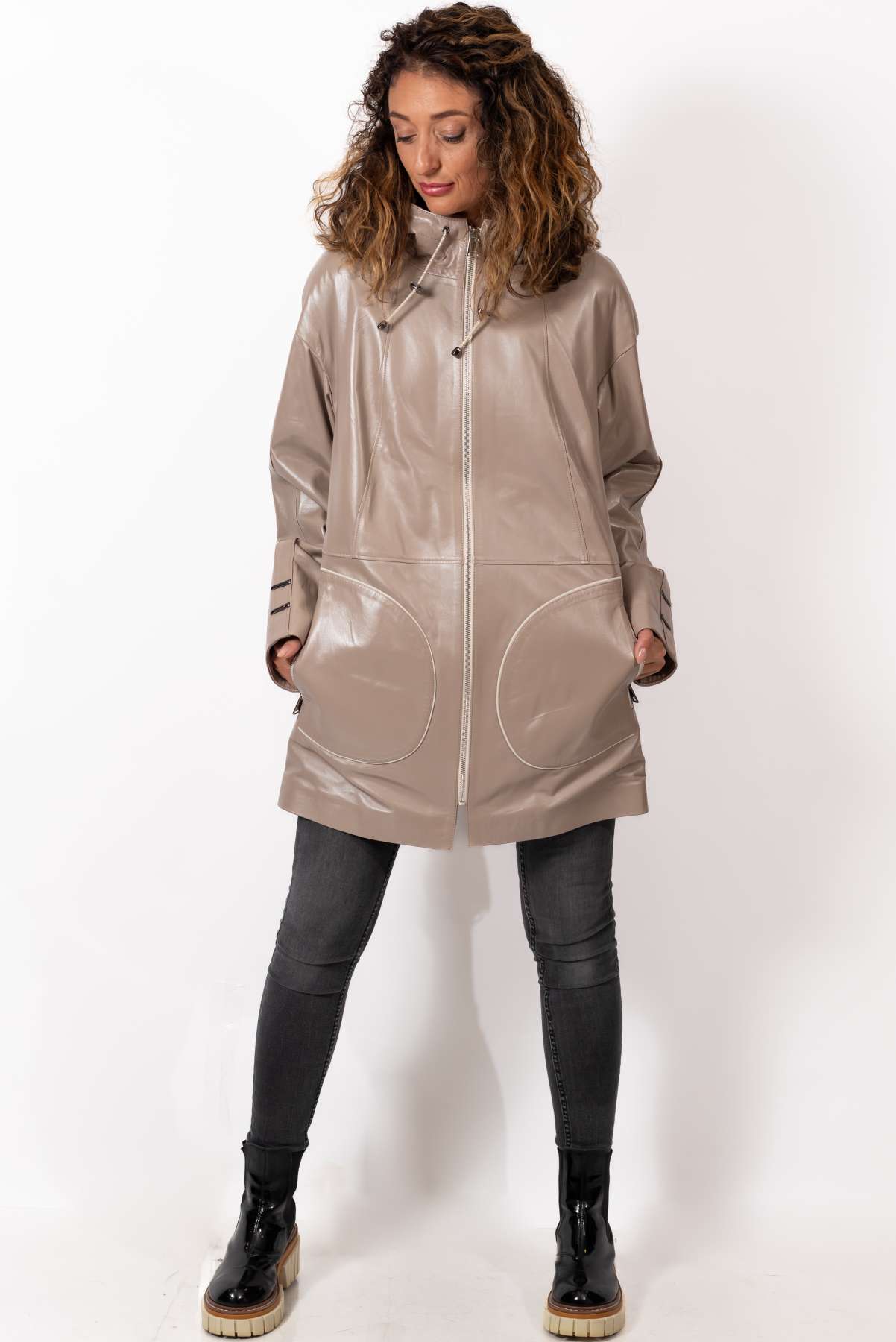 Women's leather jacket Zara