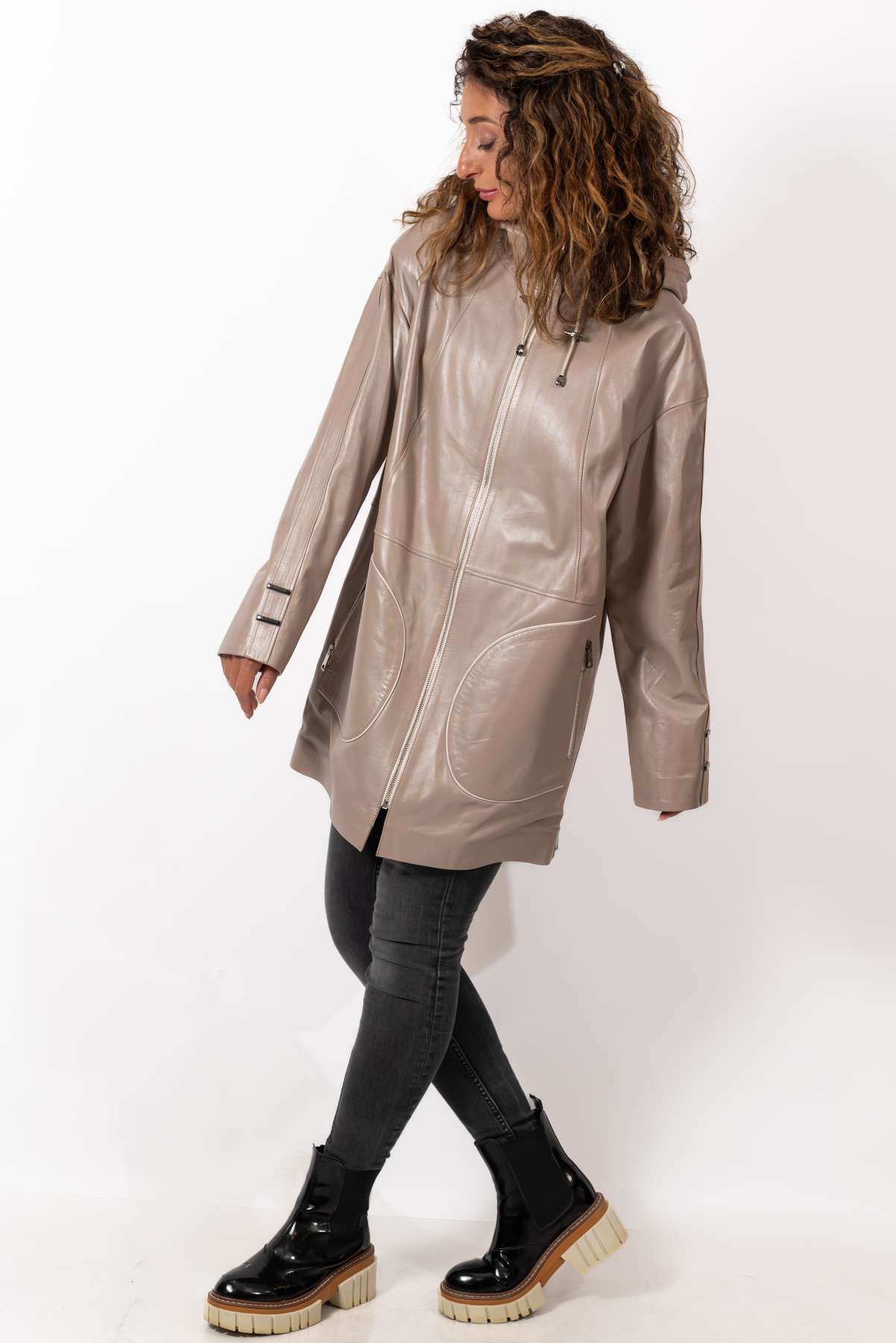 Women's leather jacket Zara