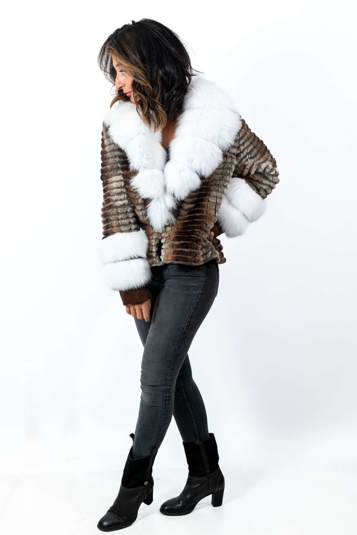 Women's exclusive Chinchilla coat Anelia