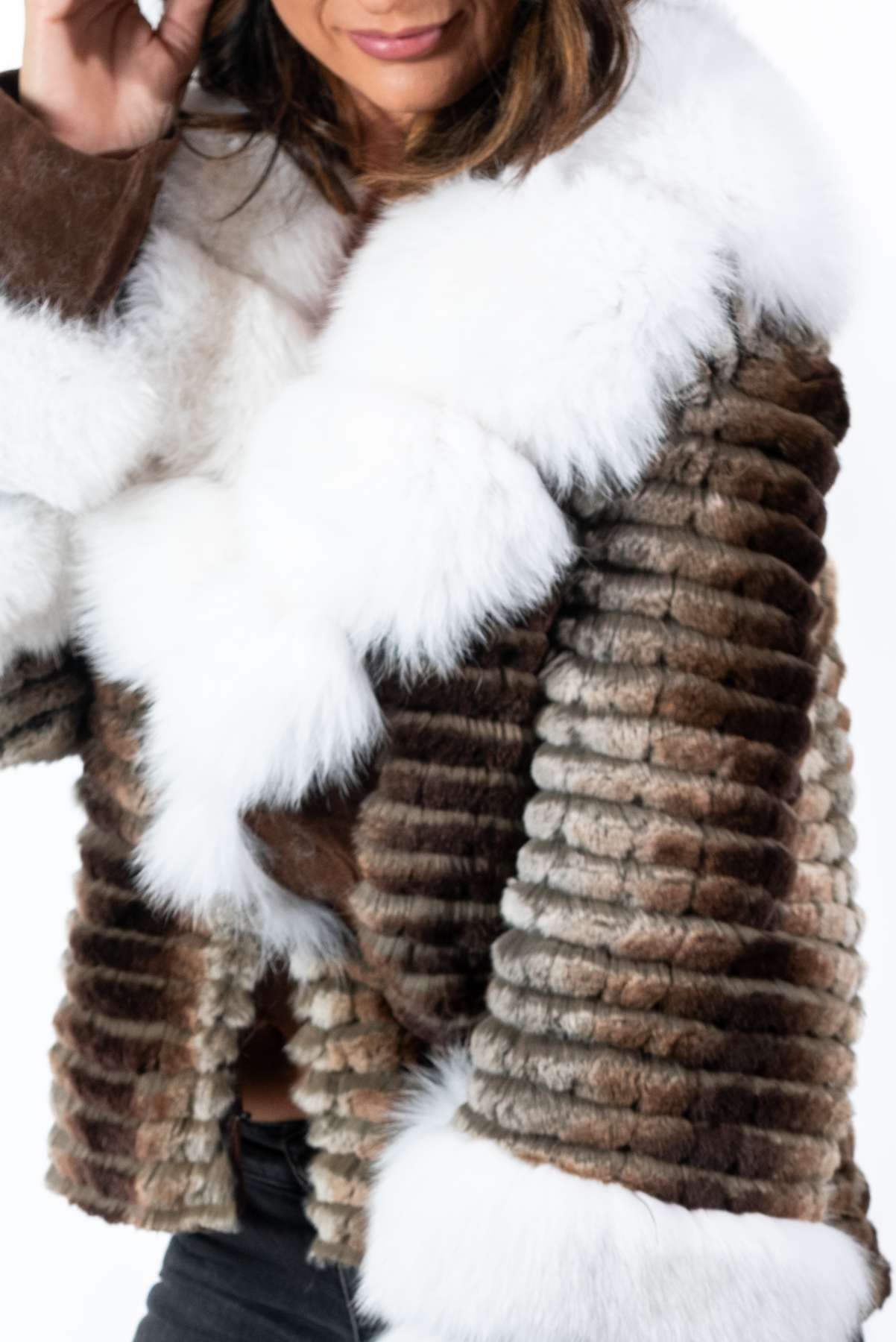 Women's exclusive Chinchilla coat Anelia