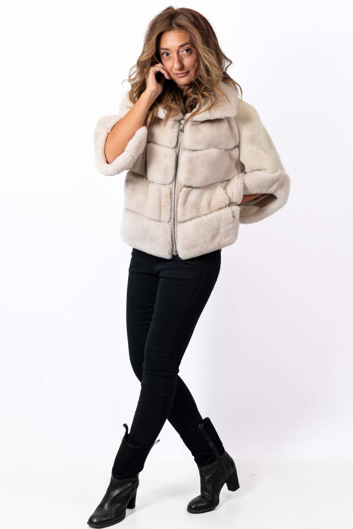 Women's chinchilla coat Diana