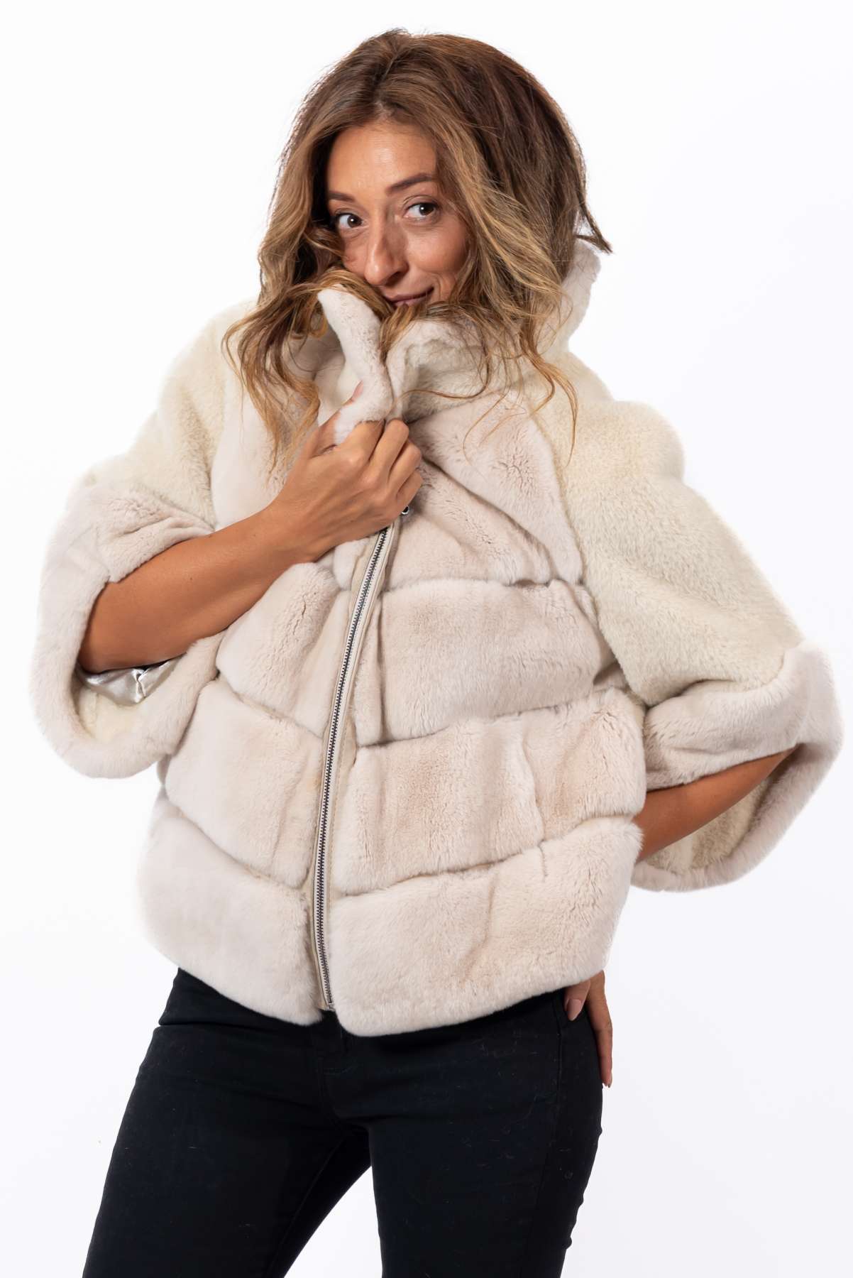 Women's chinchilla coat Diana