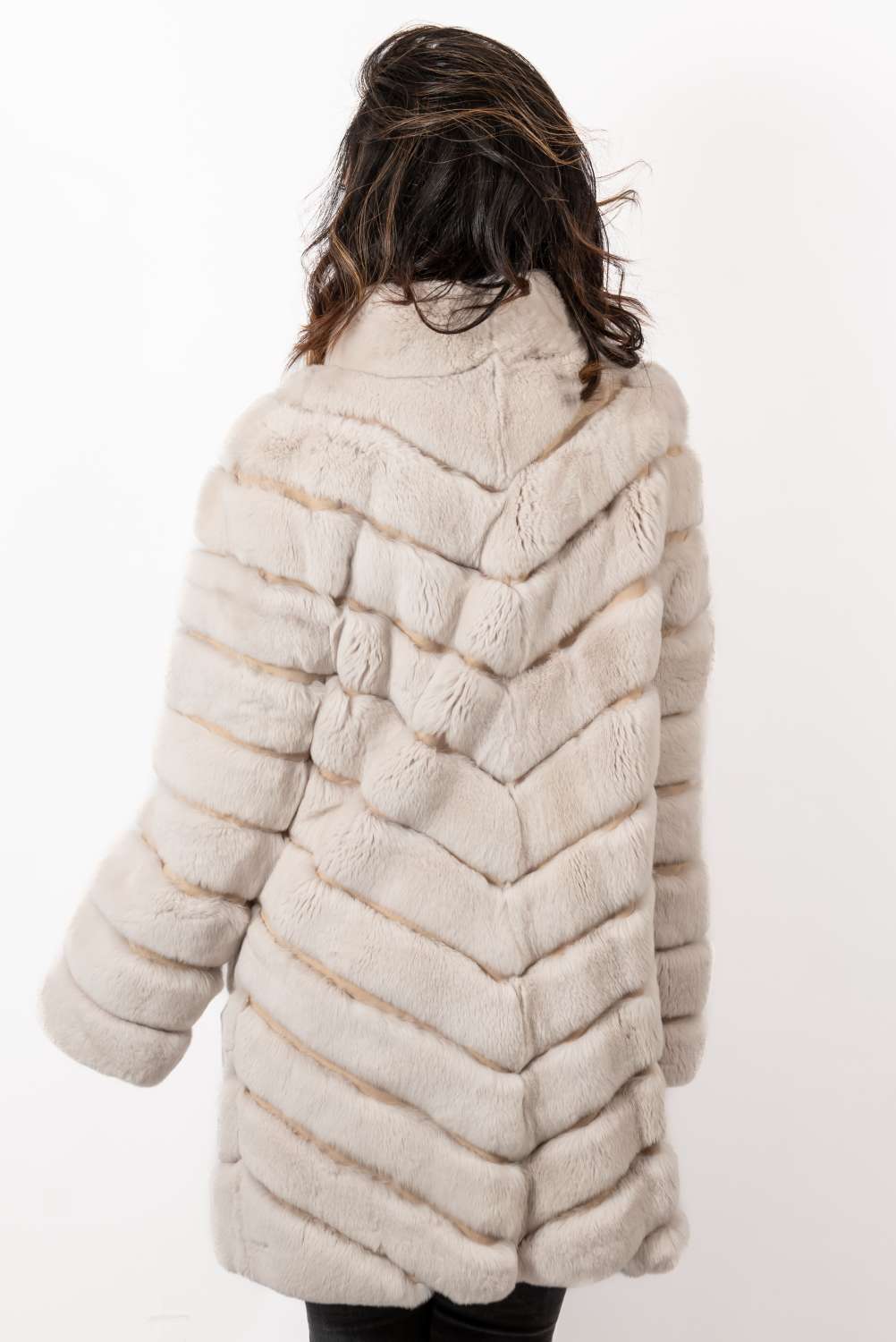 Women's chinchilla coat Valentina