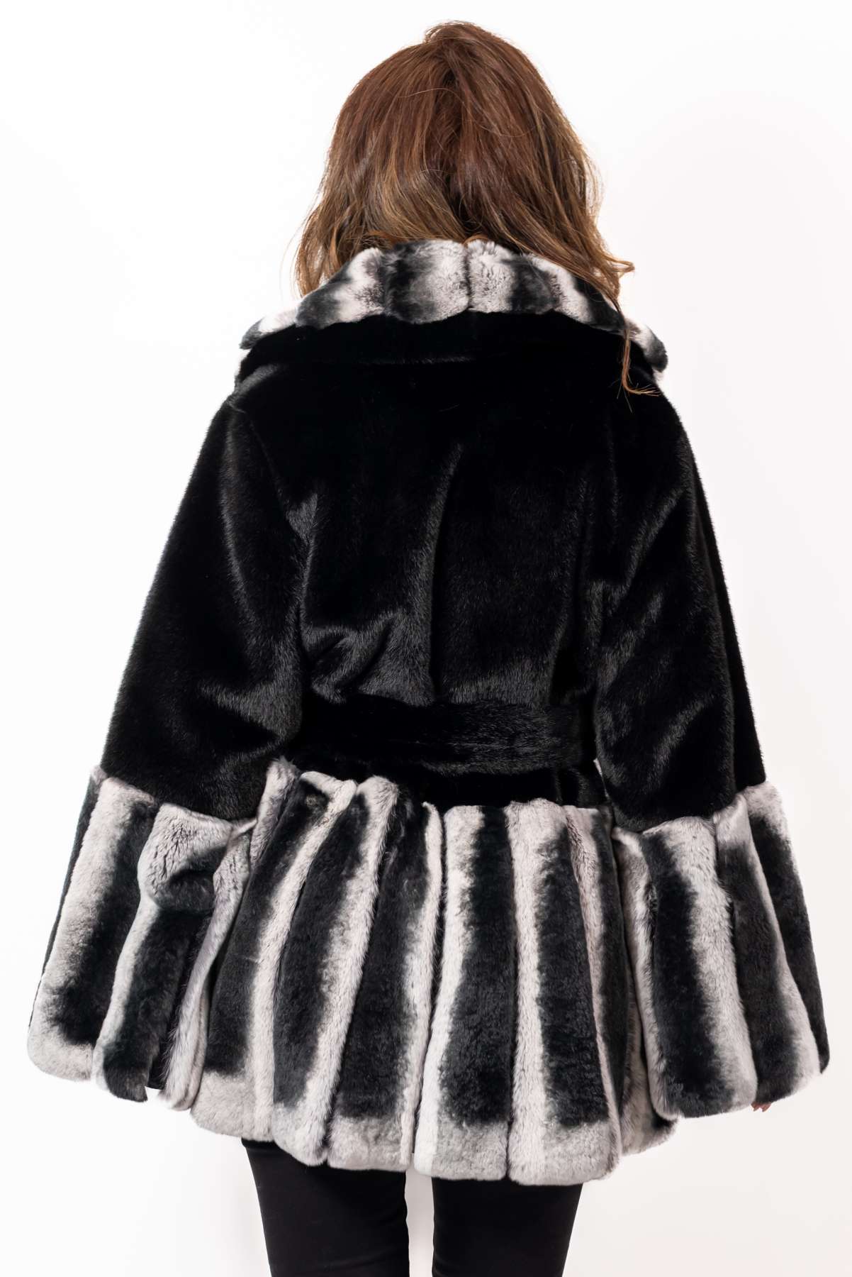 Women's chinchilla coat Alina Natural