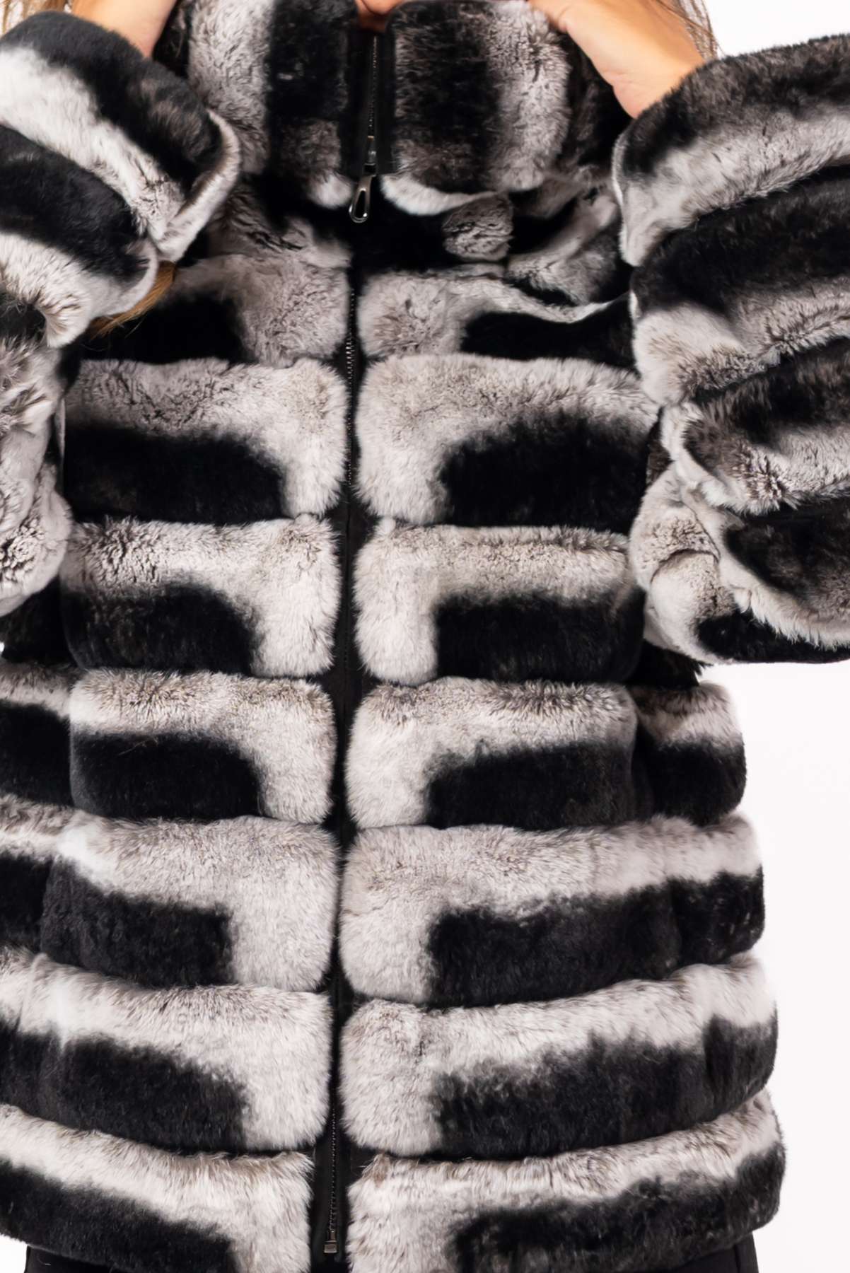 Women's chinchilla coat Galena Natural