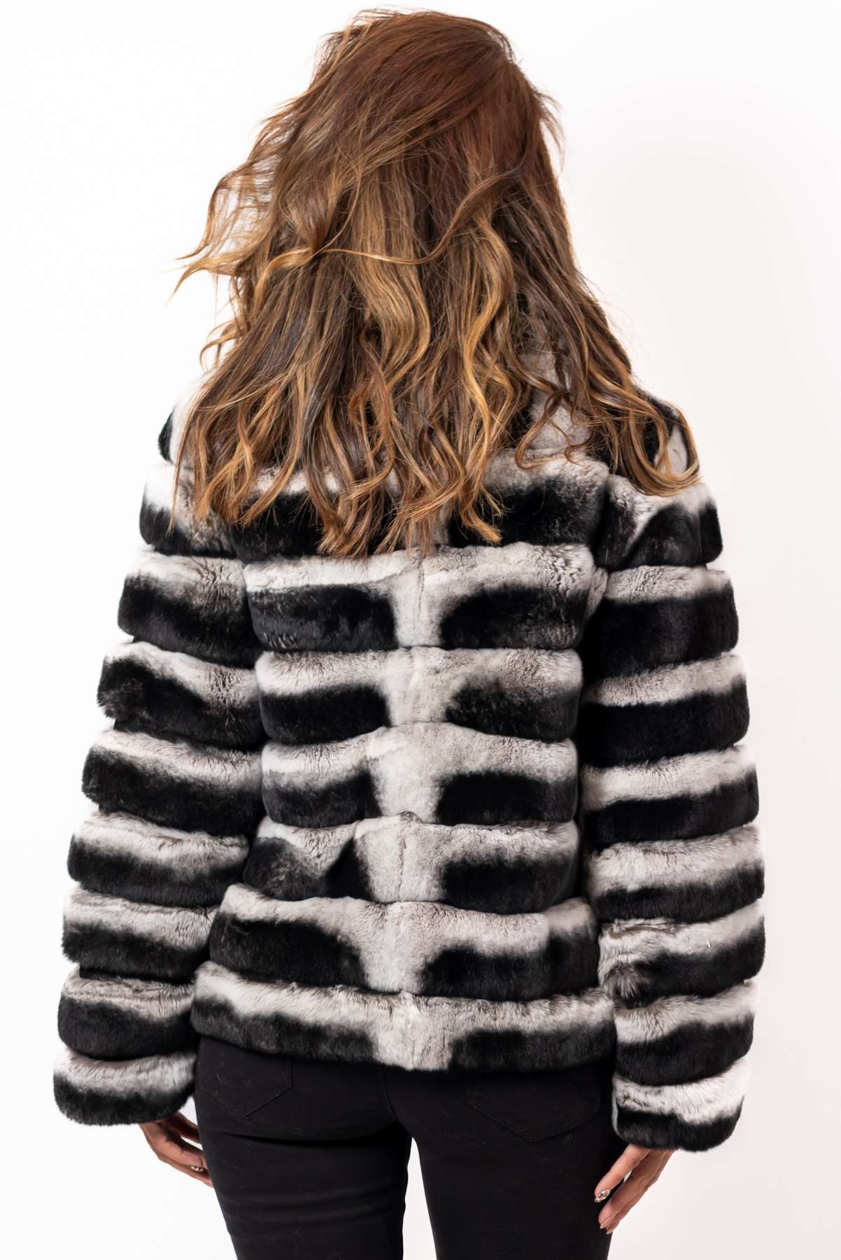 Women's chinchilla coat Galena Natural