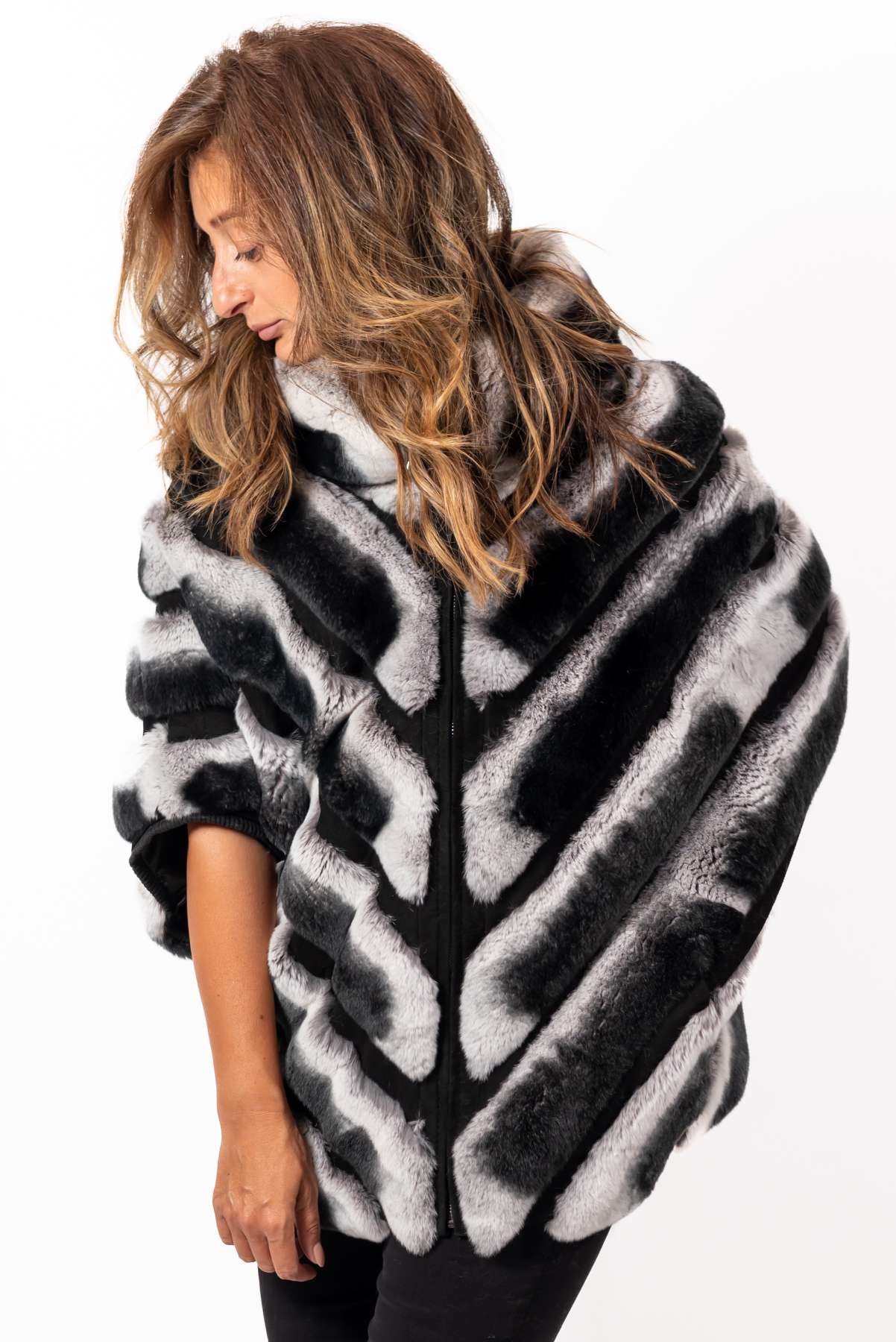 Women's chinchilla coat Gloria