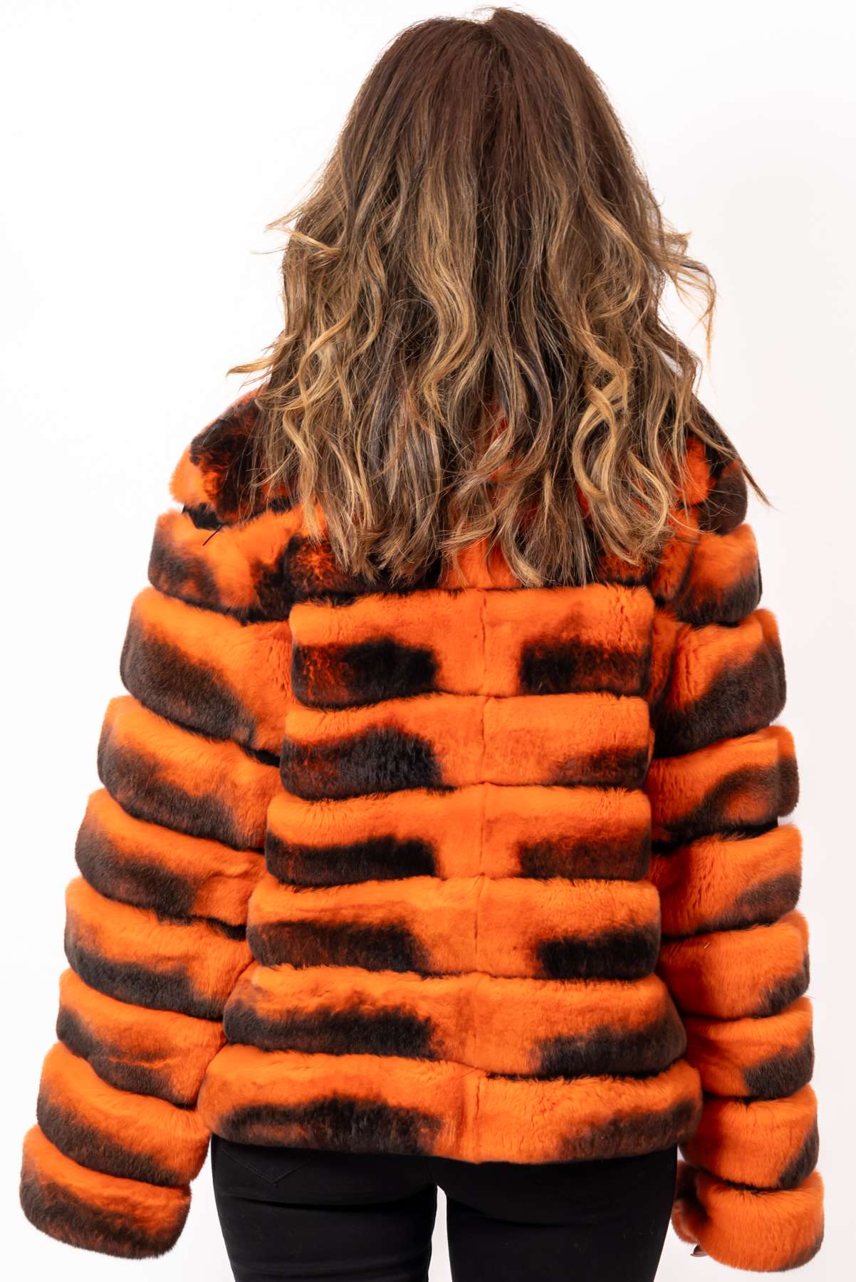 Women's chinchilla coat Galena Orange
