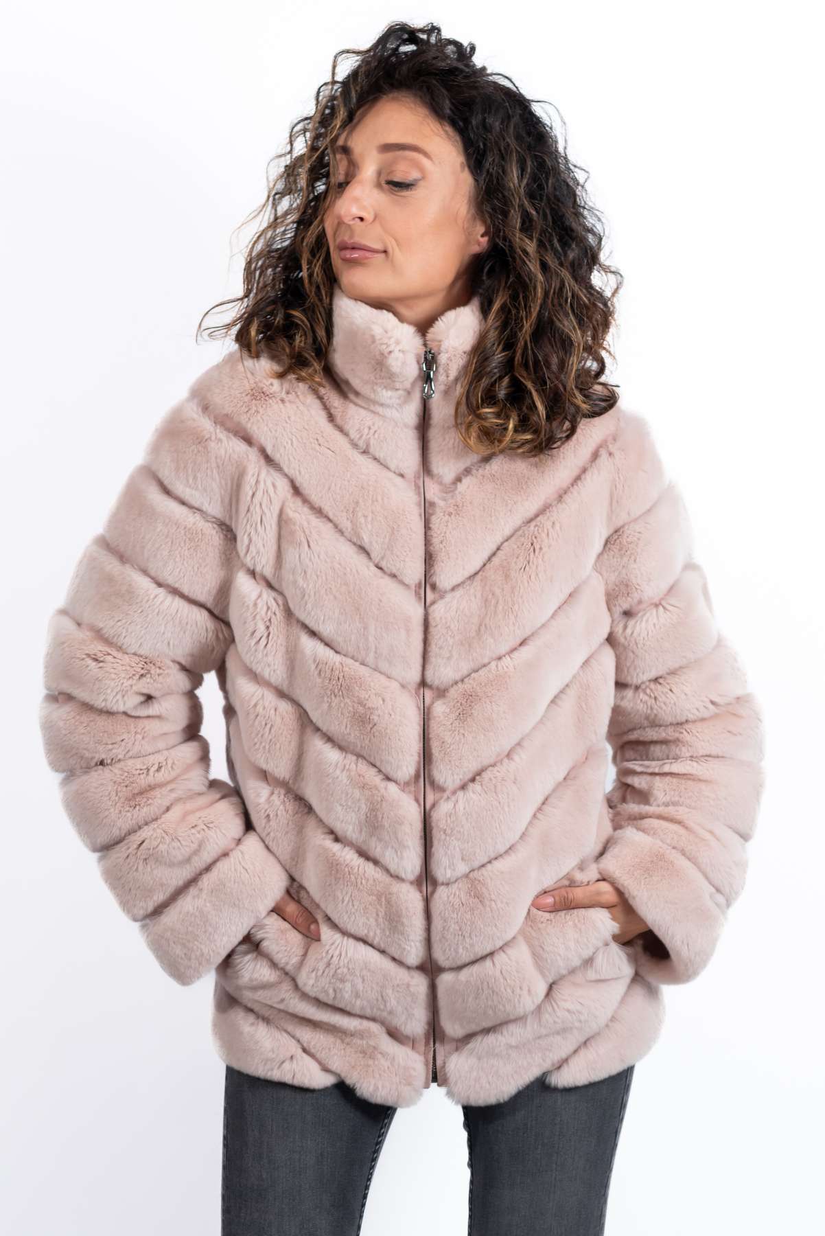Women's chinchilla coat Lorraine