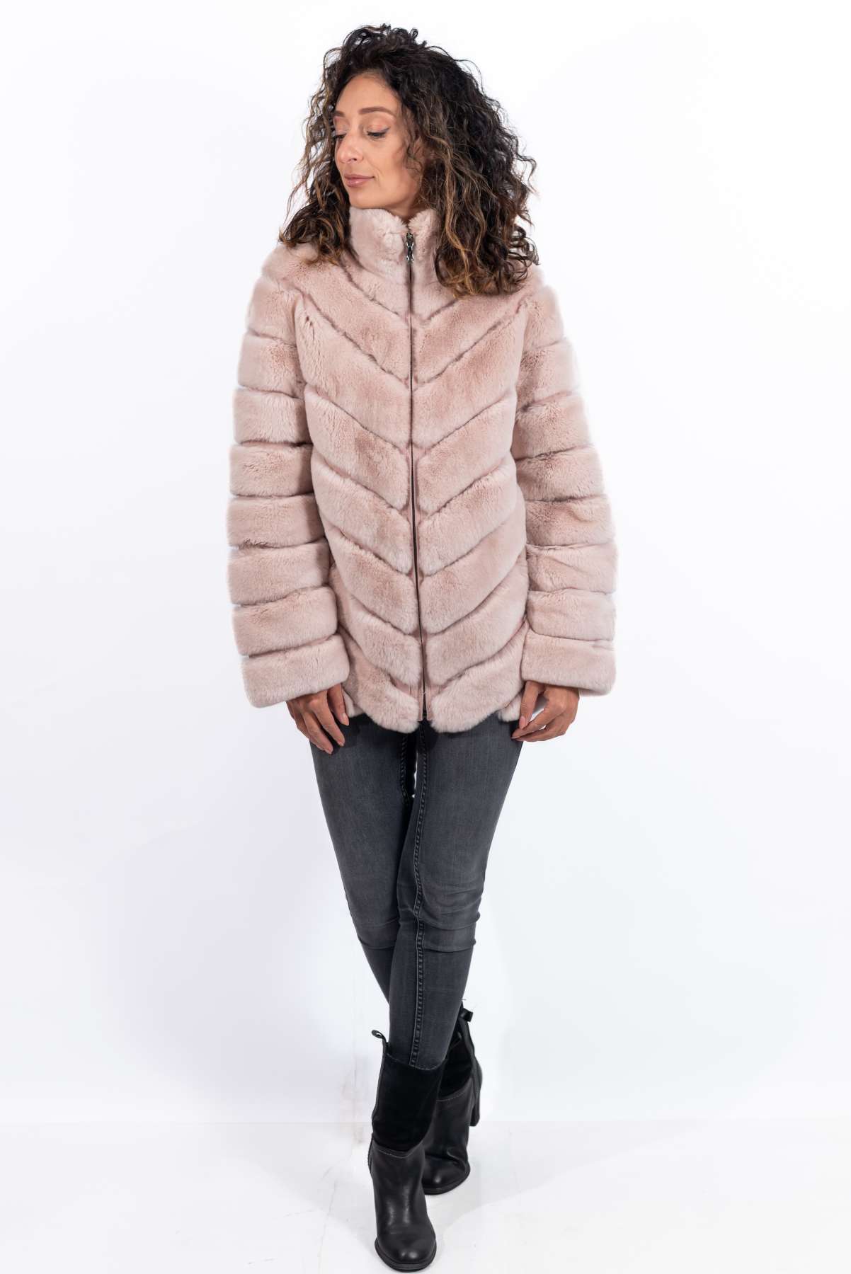 Women's chinchilla coat Lorraine