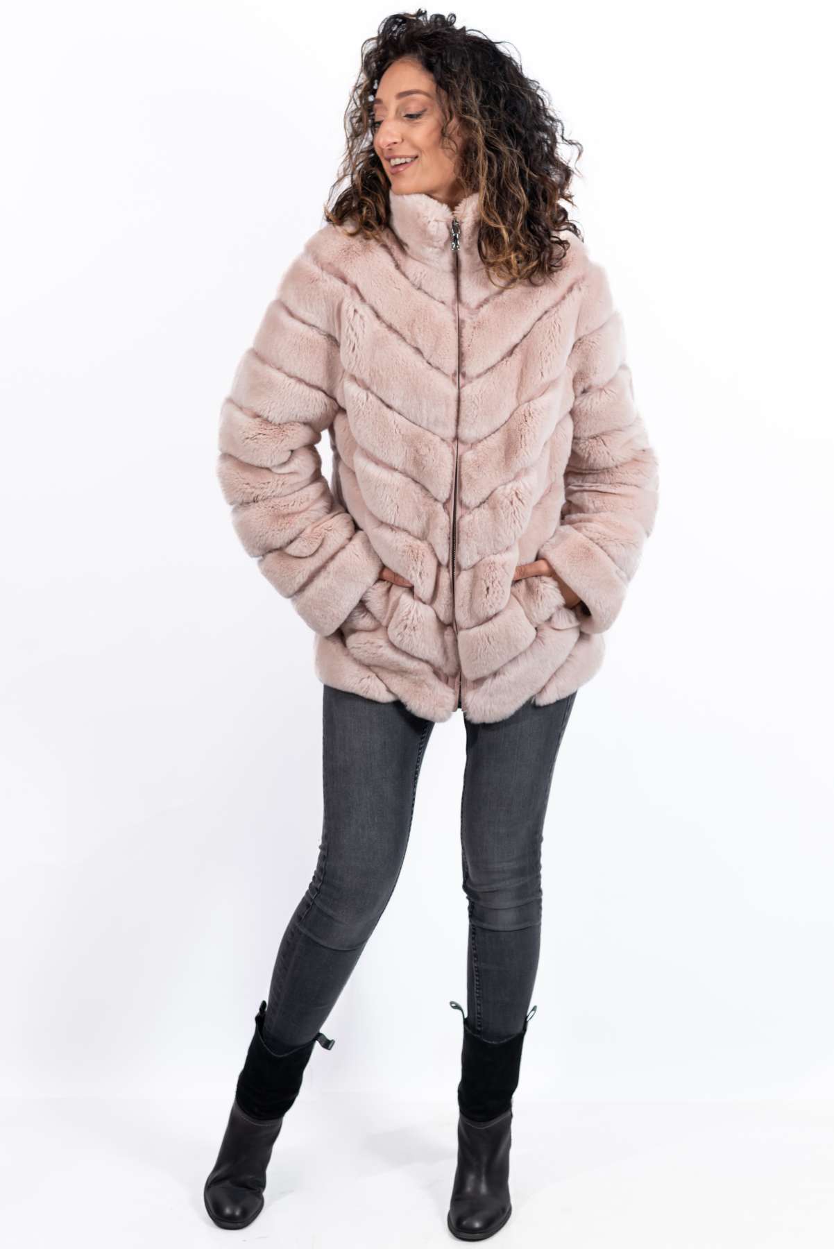 Women's chinchilla coat Lorraine