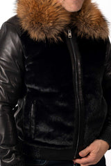 Men's coat Bobby with Gold Fox Collar