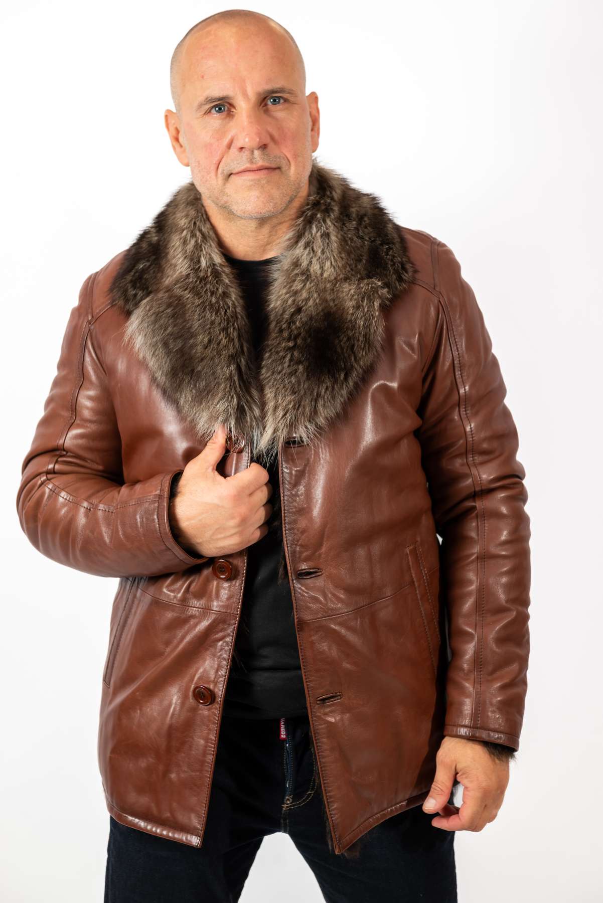 Men's Coat Douglas with Wolf collar
