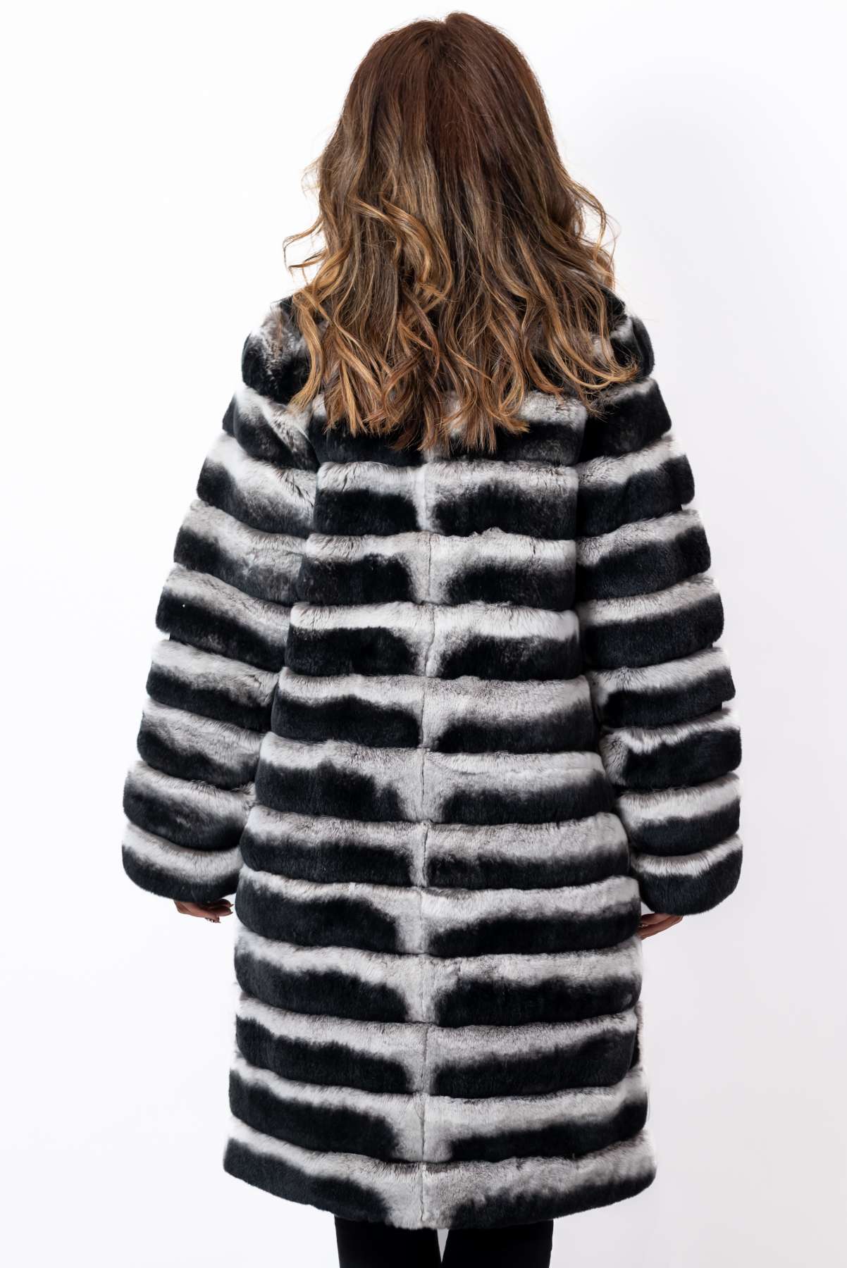 Women's chinchilla coat Valeria Long