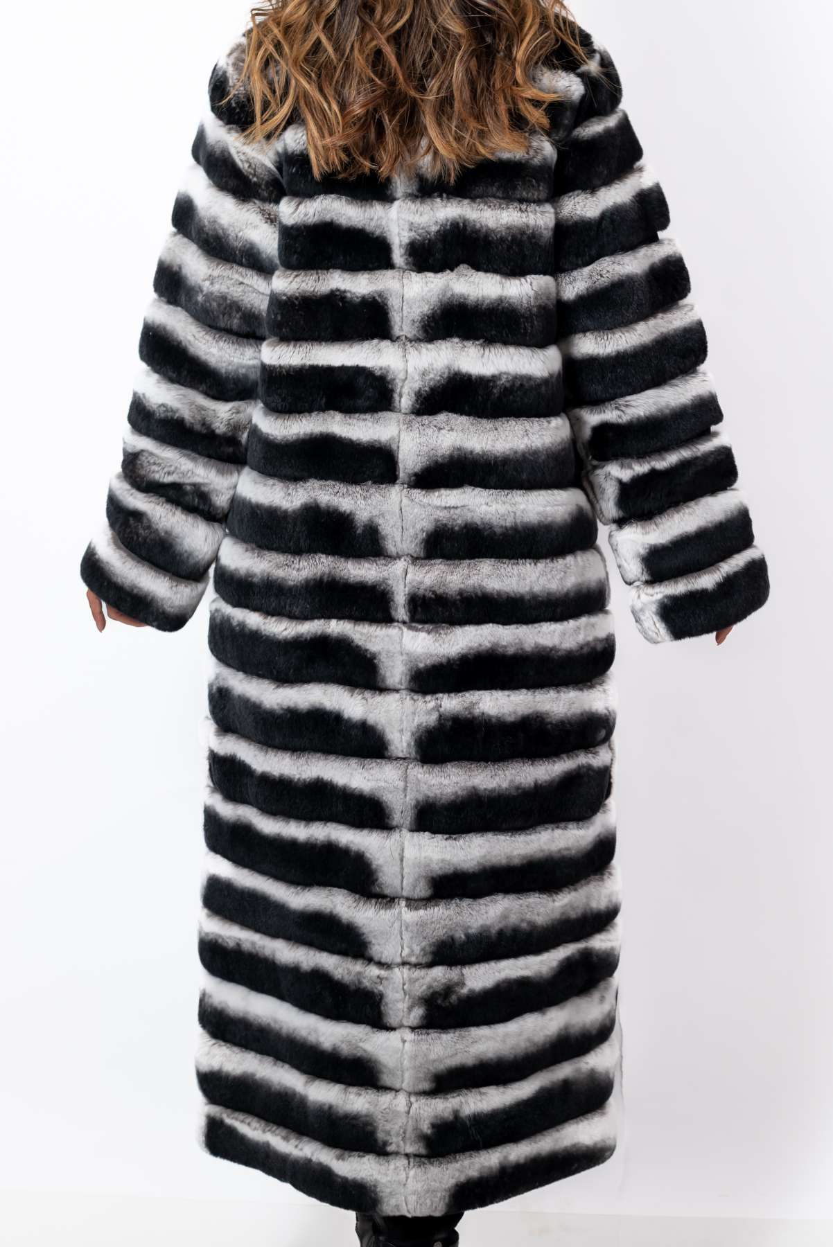 Women's chinchilla coat Valeria Long