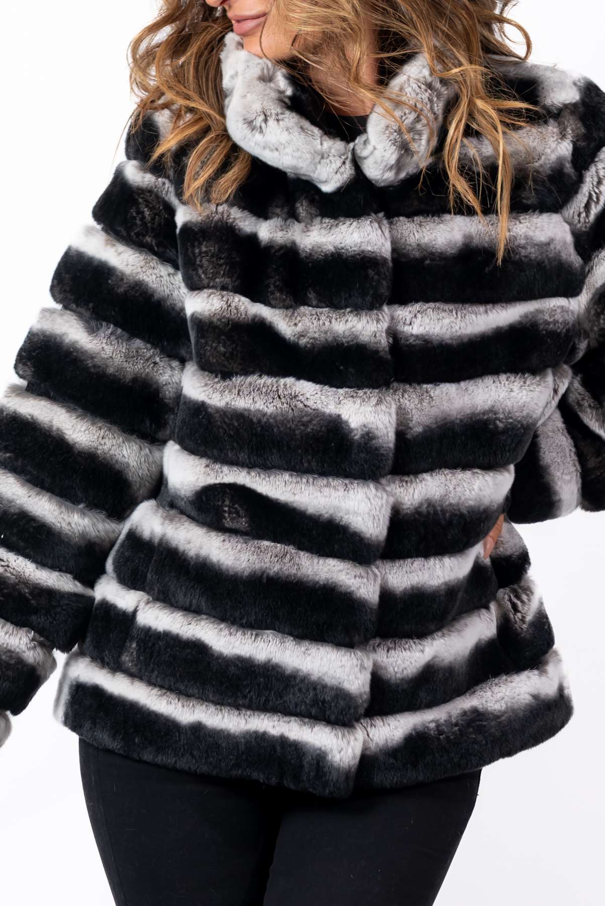 Women's chinchilla coat Valeria Long