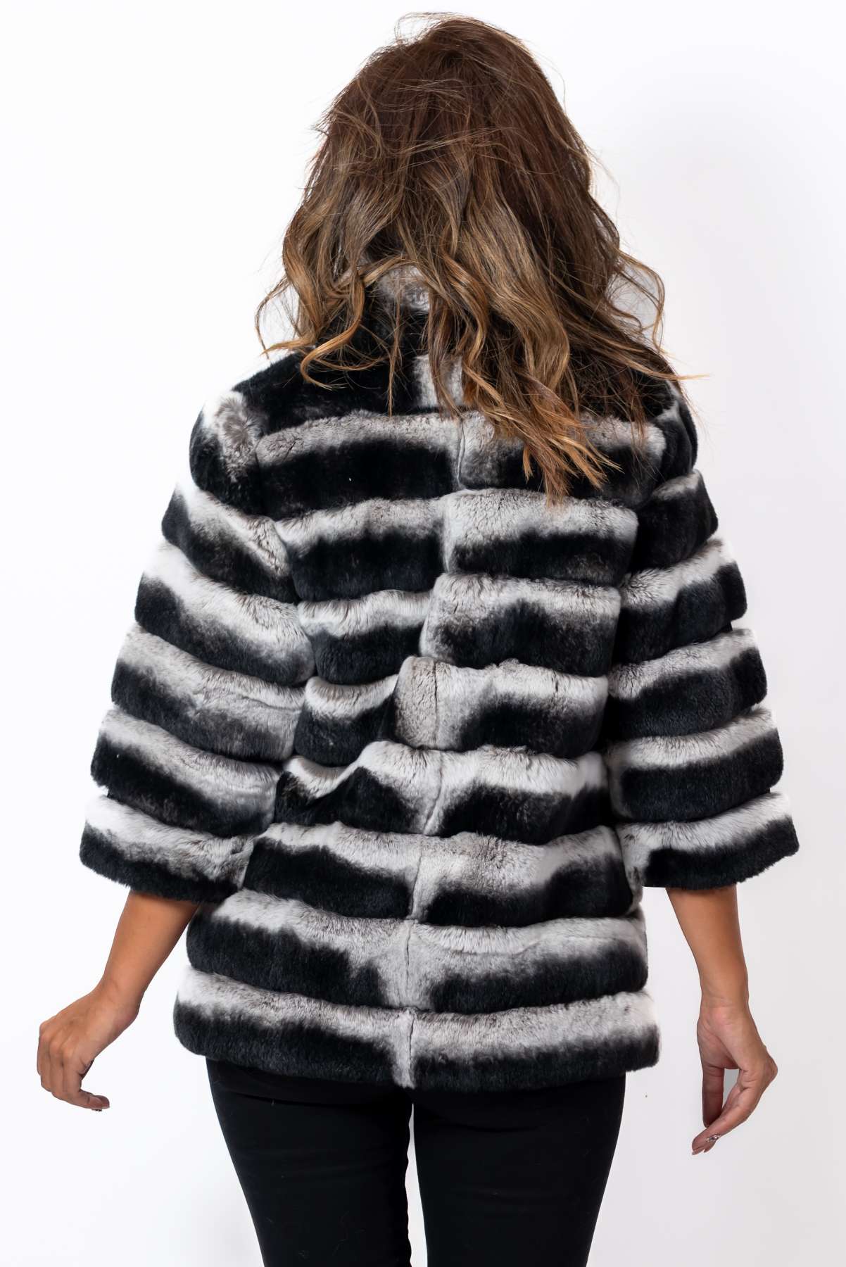 Women's chinchilla coat Valeria Long