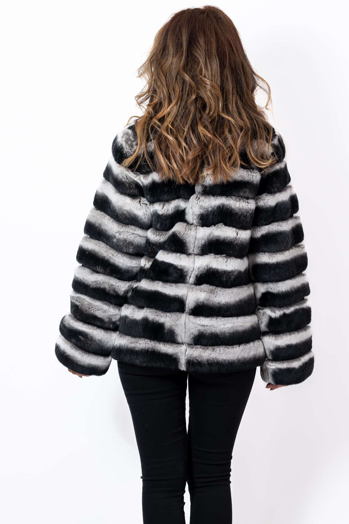 Women's chinchilla coat Valeria Long