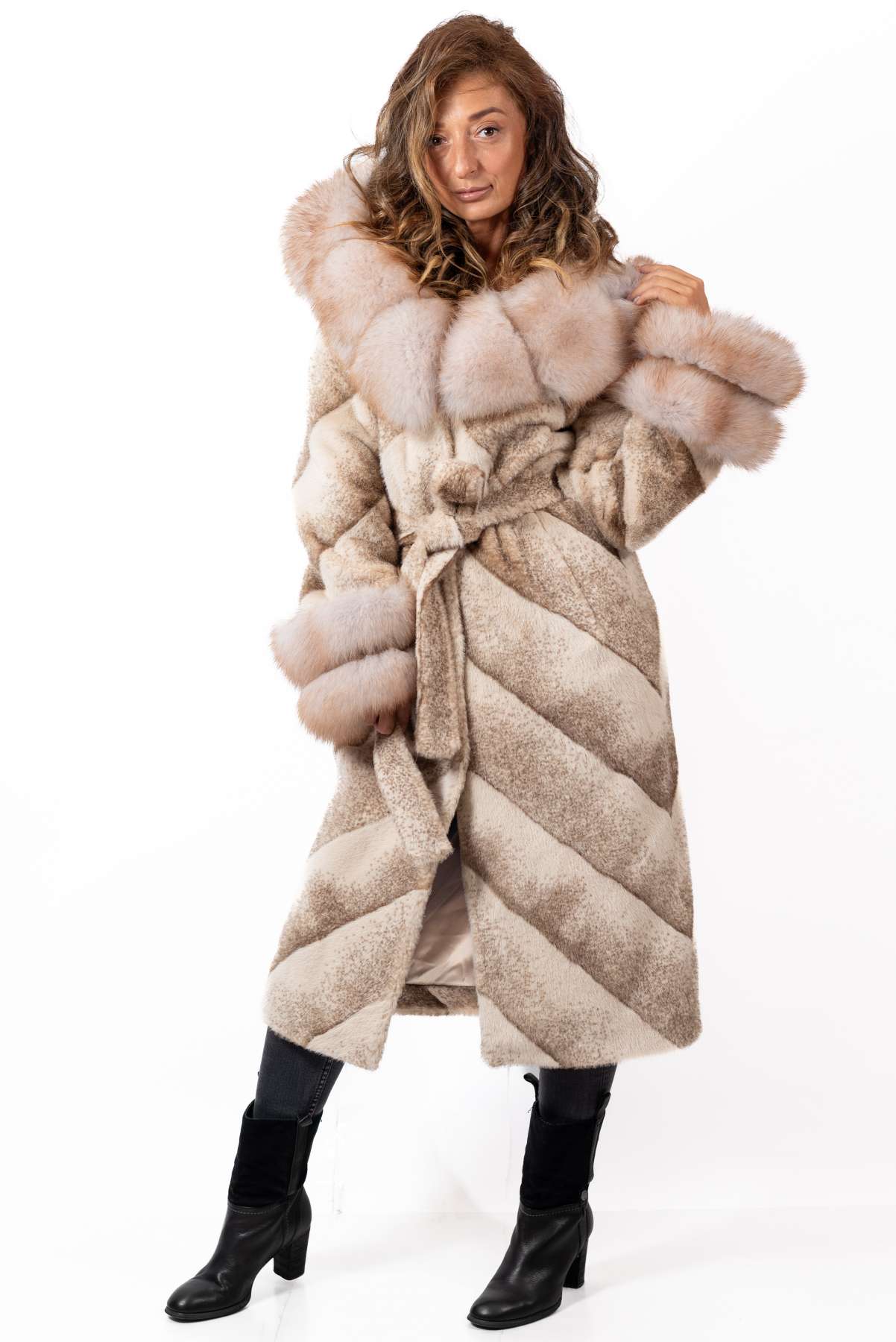Women's exclusive alpaca coat Liana