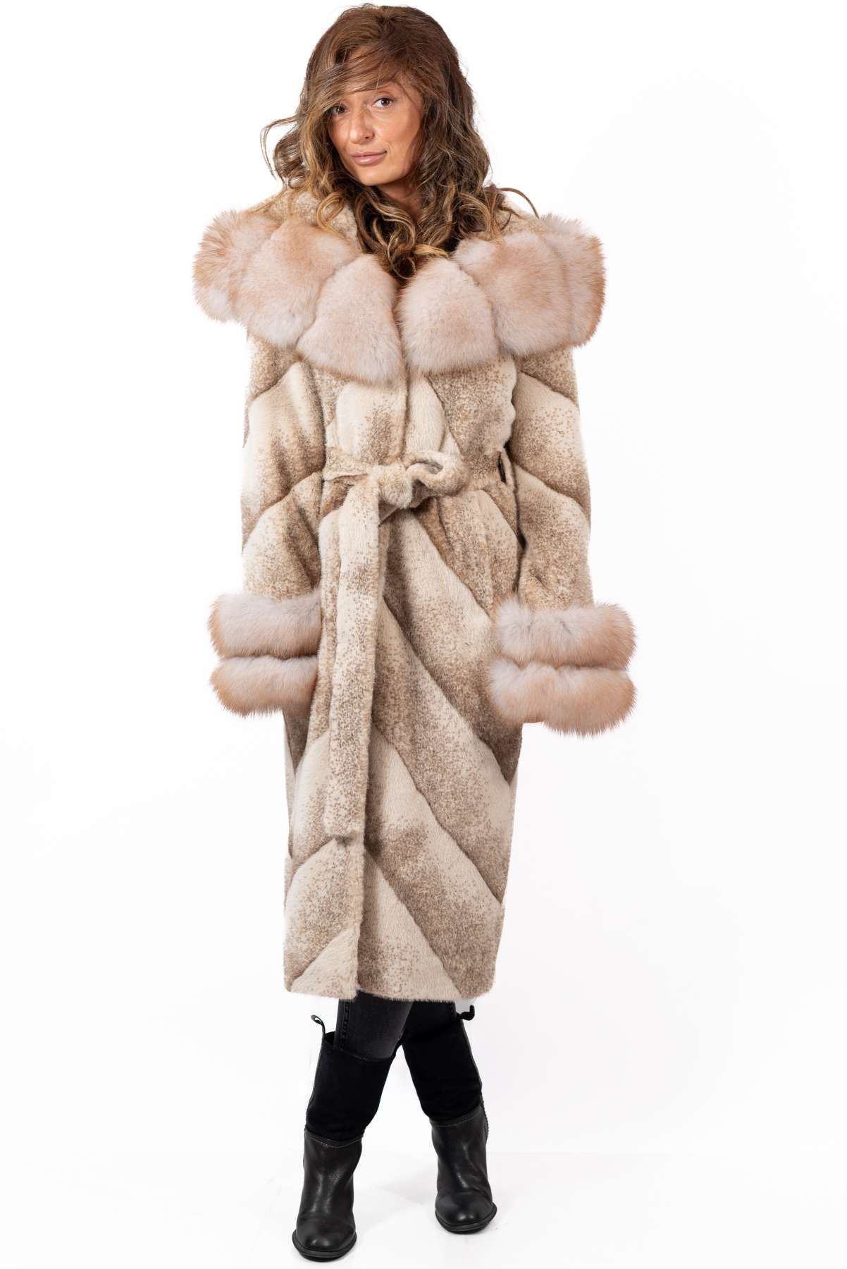 Women's exclusive alpaca coat Liana