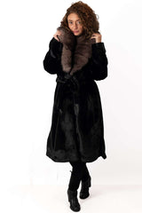 Women's exclusive alpaca coat Catherine Black