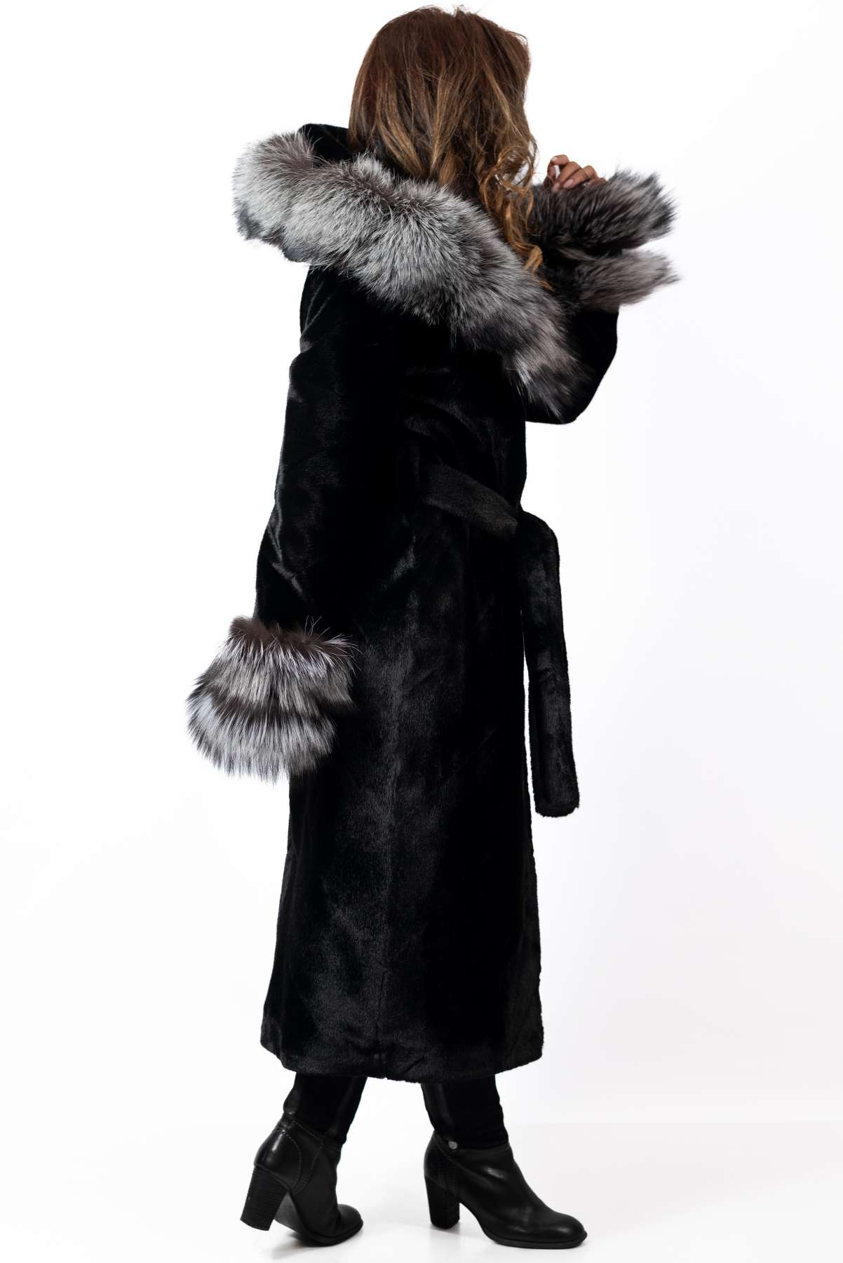 Women's exclusive alpaca coat Liana Black