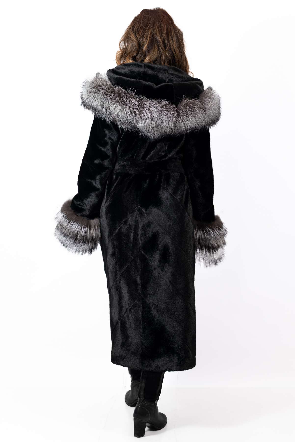 Women's exclusive alpaca coat Liana Black