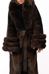 Women's exclusive alpaca coat Irena