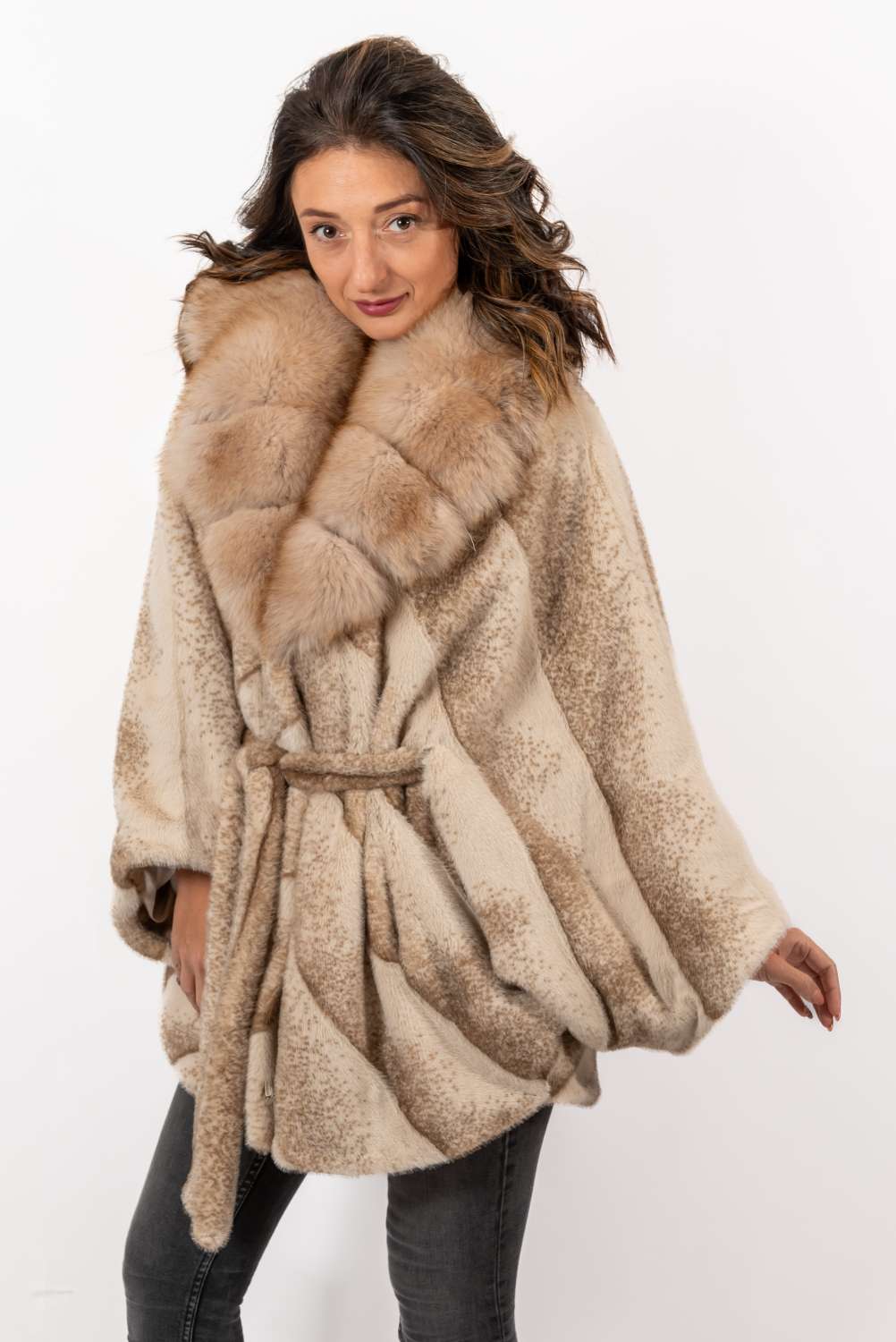Women's exclusive Alpaca coat Charlotte Melange