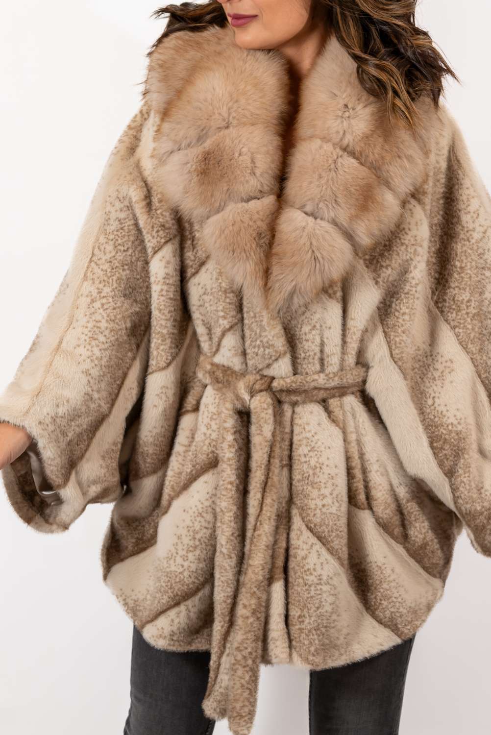 Women's exclusive Alpaca coat Charlotte Melange