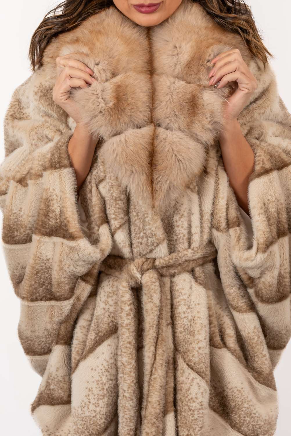 Women's exclusive Alpaca coat Charlotte Melange