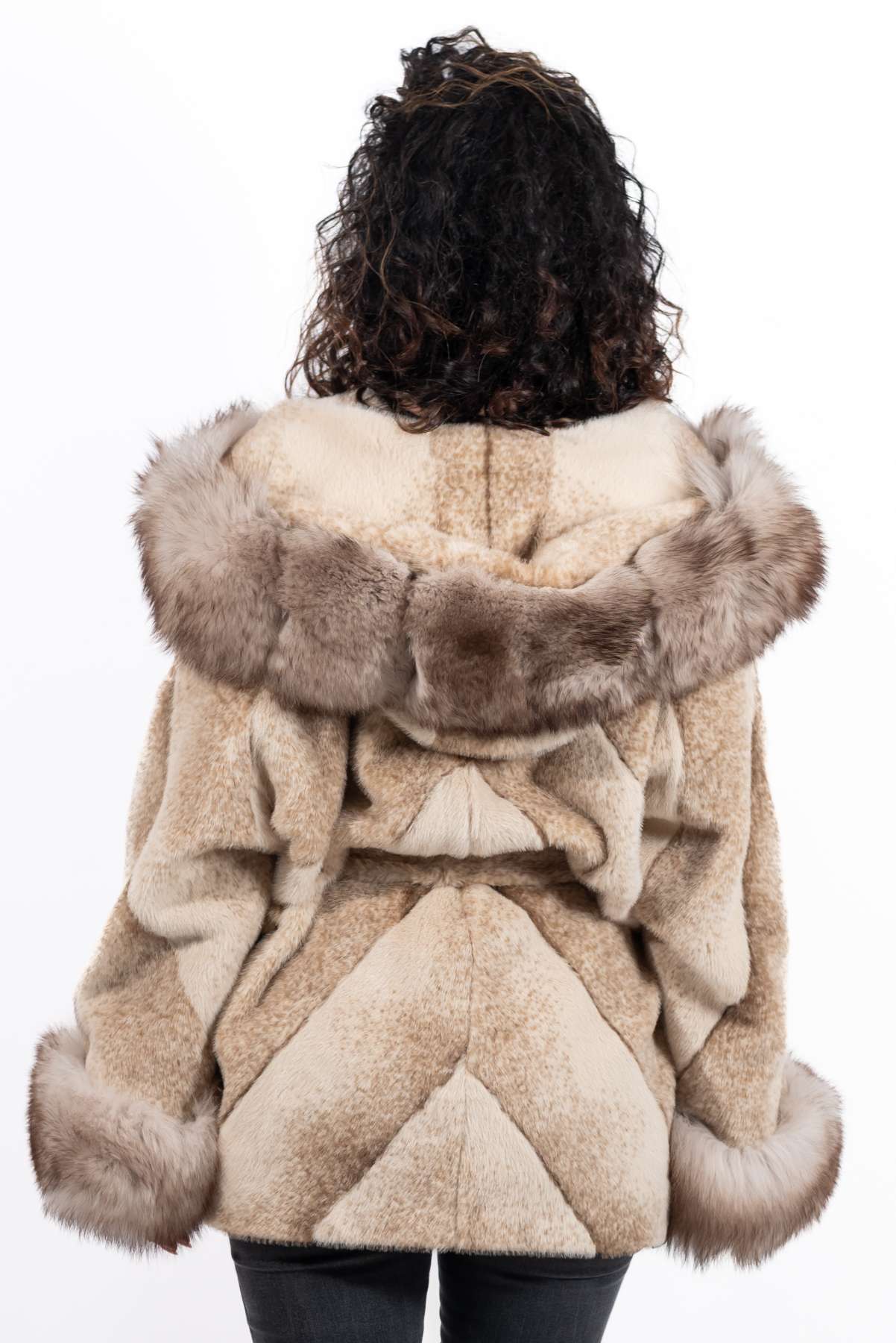 Women's exclusive alpaca coat Jasmine Melange