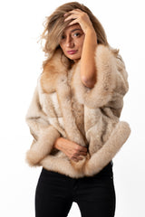 Women's exclusive alpaca coat Bonnie Melange