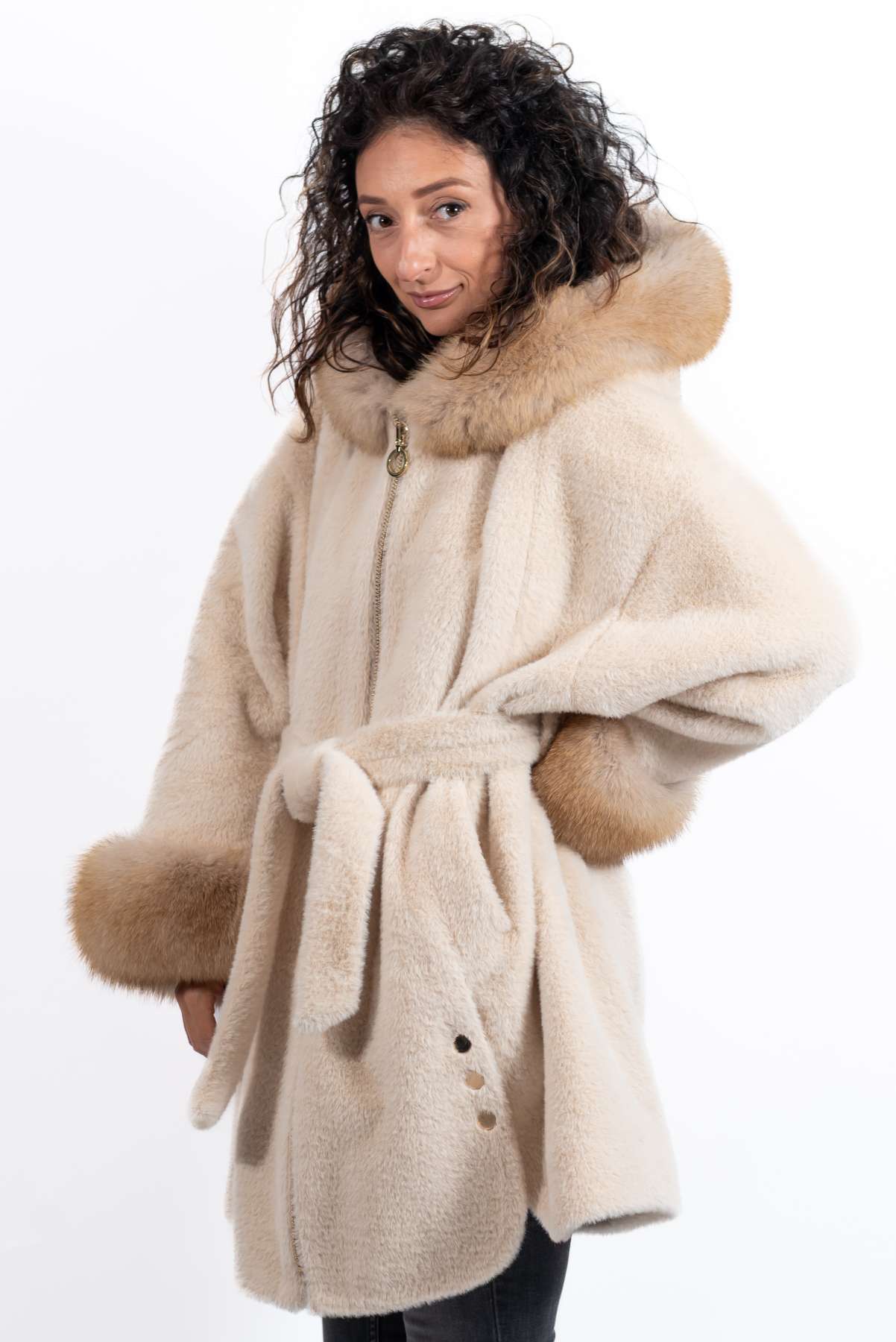 Women's exclusive alpaca coat Valentina