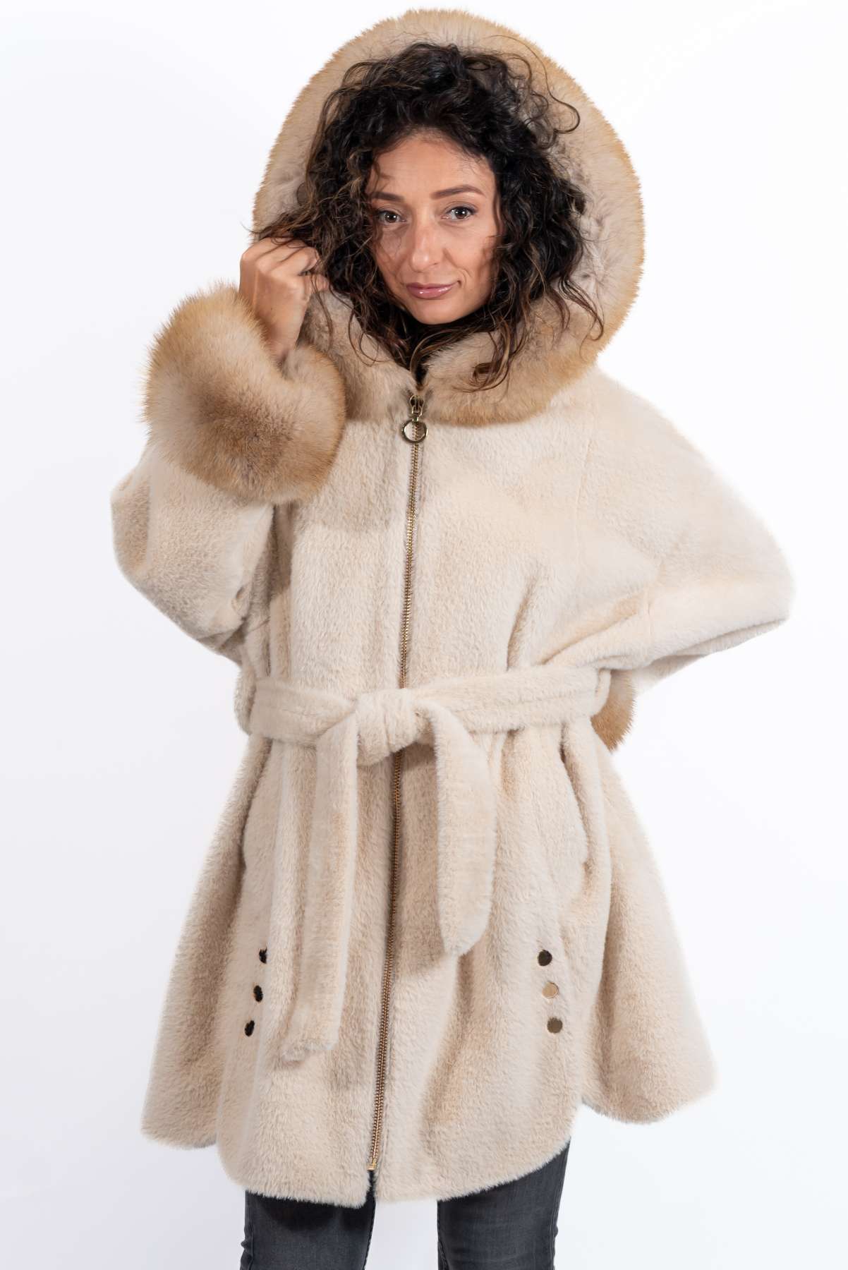 Women's exclusive alpaca coat Valentina