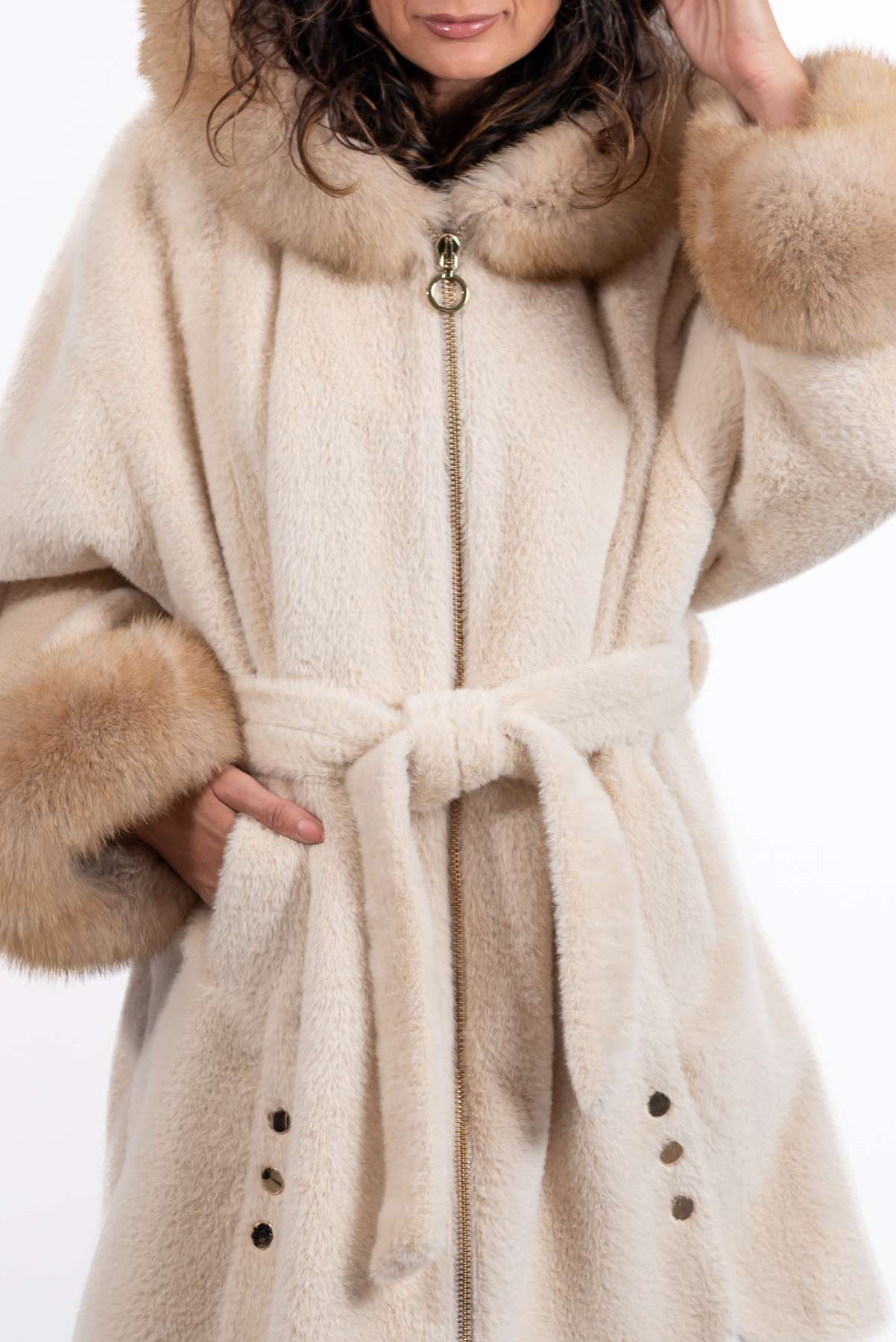 Women's exclusive alpaca coat Valentina