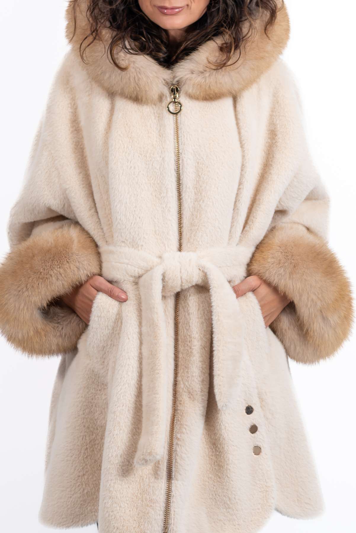 Women's exclusive alpaca coat Valentina