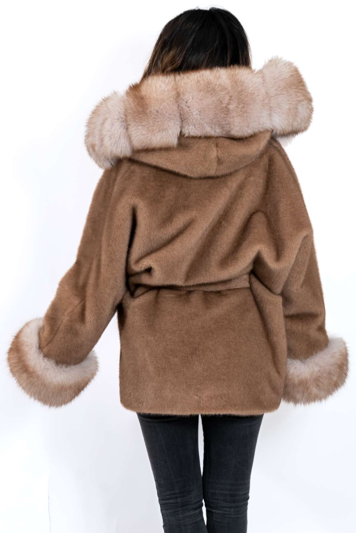 Women's exclusive alpaca coat Jasmine Vizon