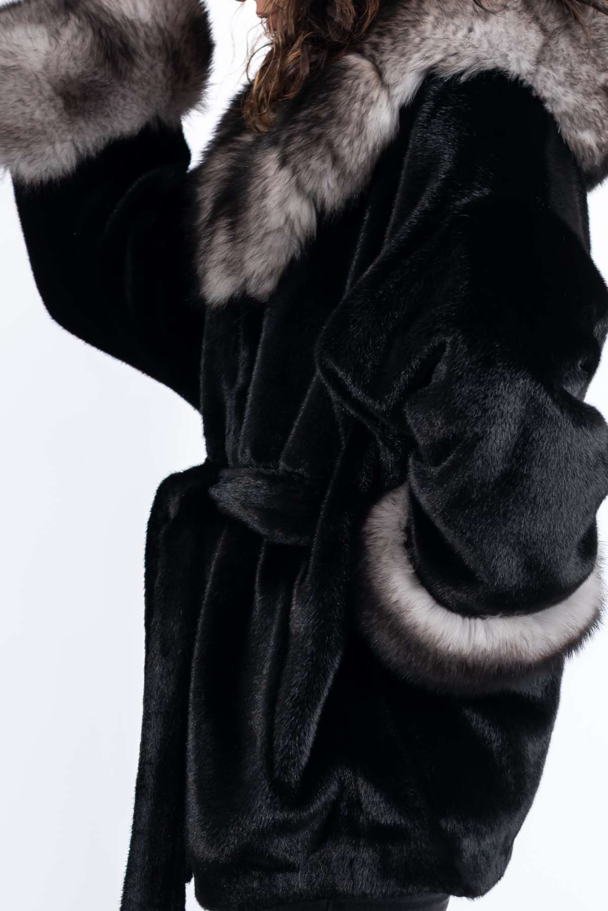 Women's exclusive alpaca coat Jasmine Black