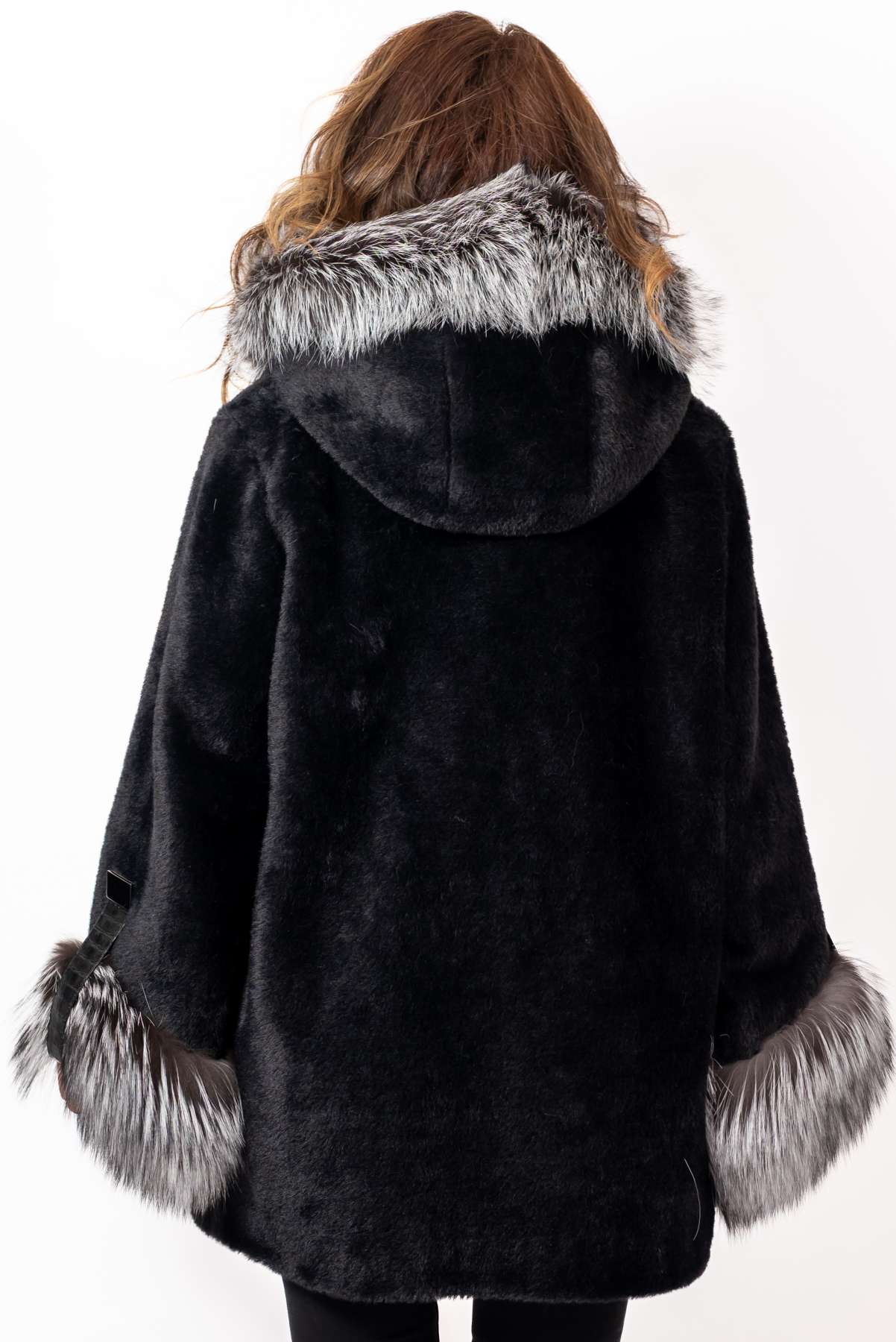 Women's exclusive alpaca coat Jacqueline Black