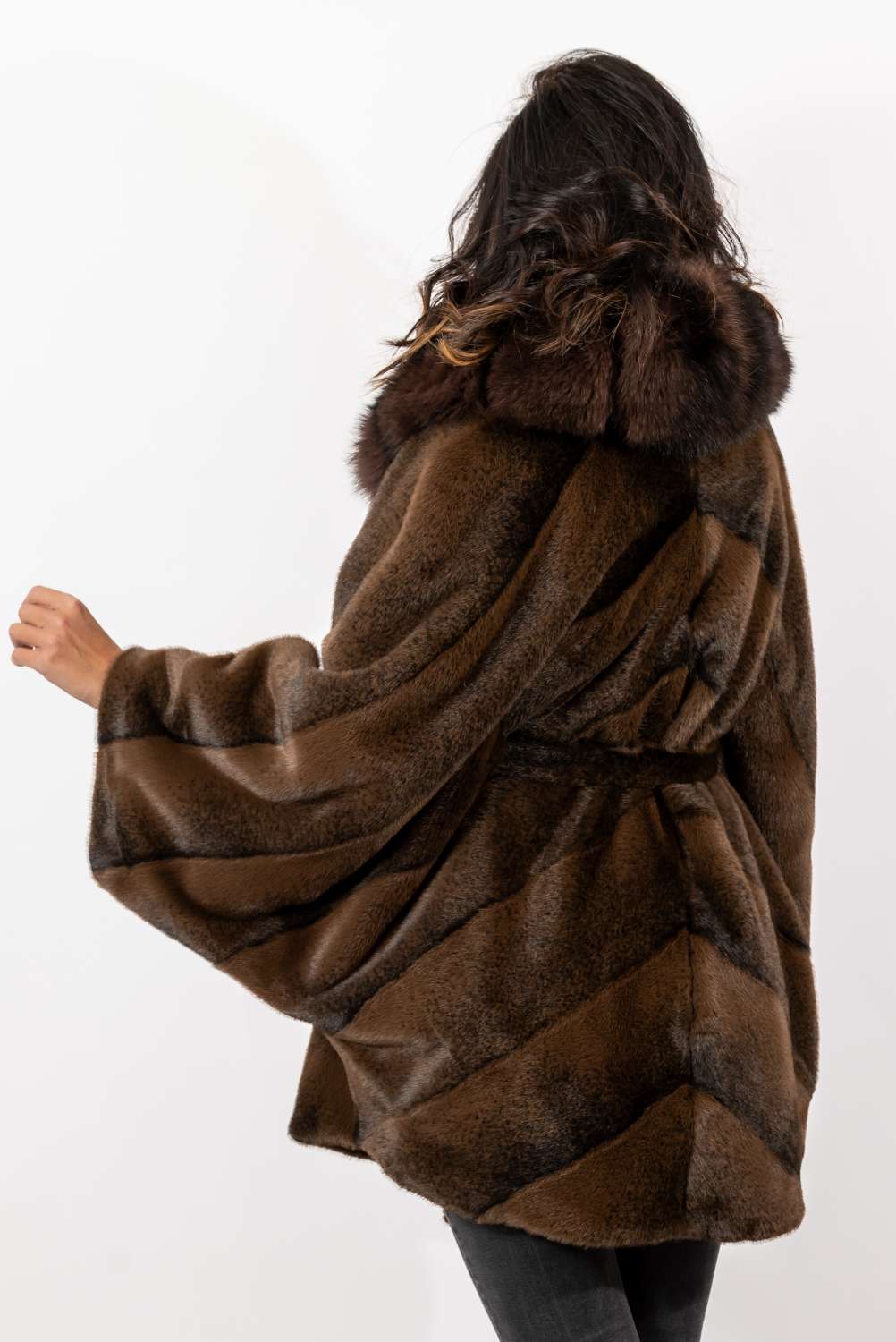 Women's exclusive Alpaca coat Charlotte Brown