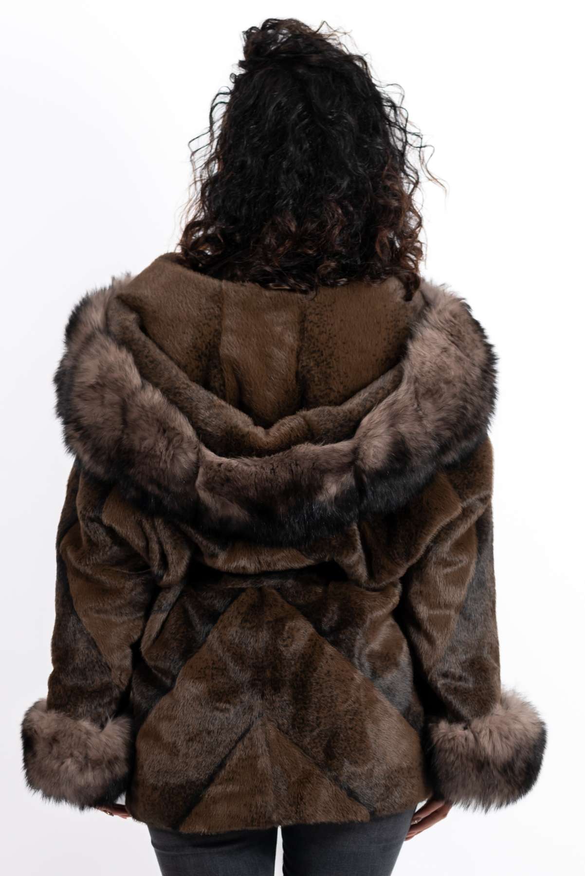 Women's exclusive alpaca coat Jasmine Brown