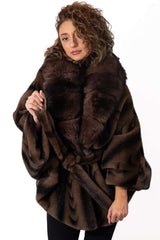 Women's exclusive Alpaca coat Charlotte Brown Melange