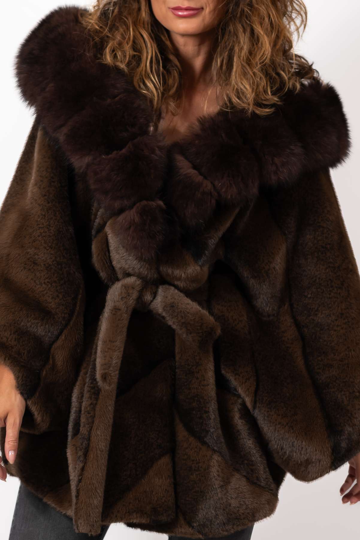 Women's exclusive Alpaca Charlotte coat with hood