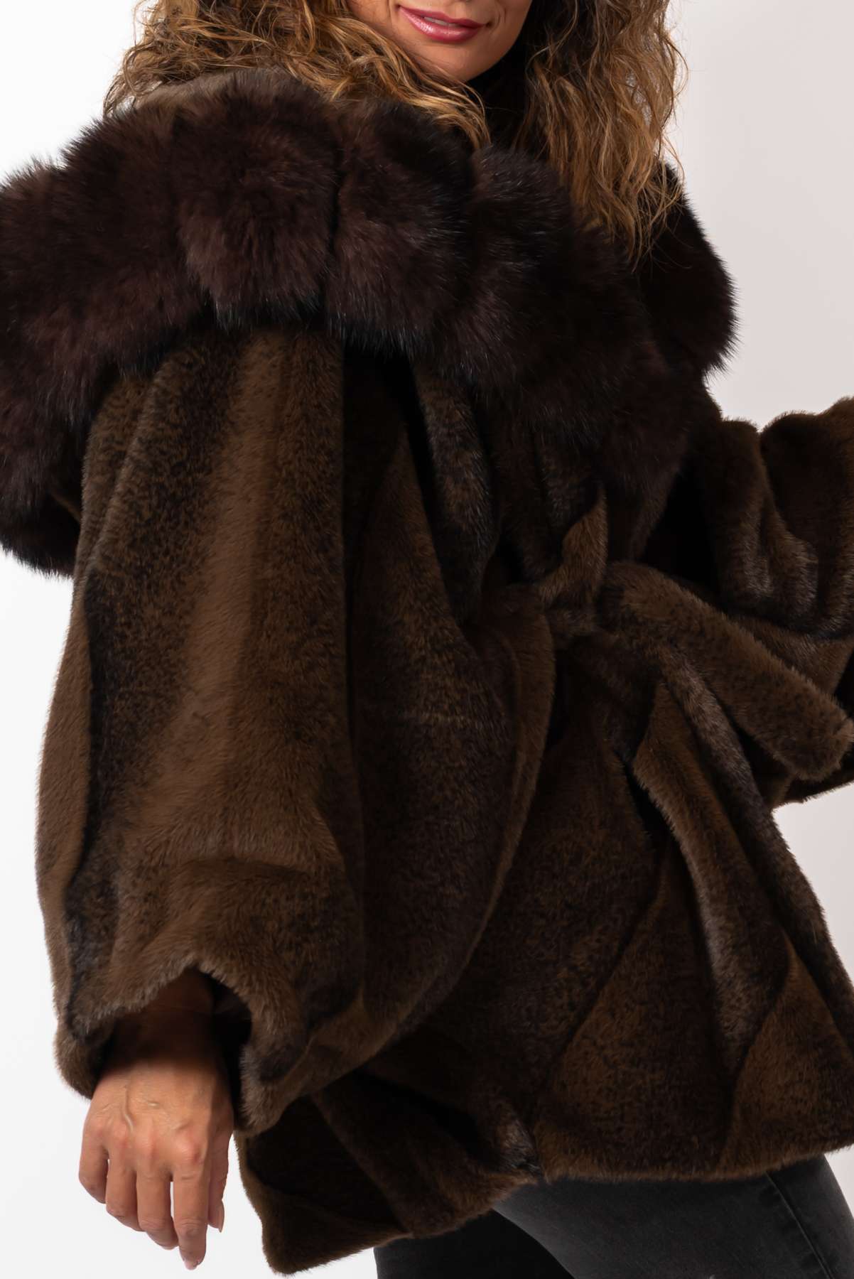 Women's exclusive Alpaca Charlotte coat with hood
