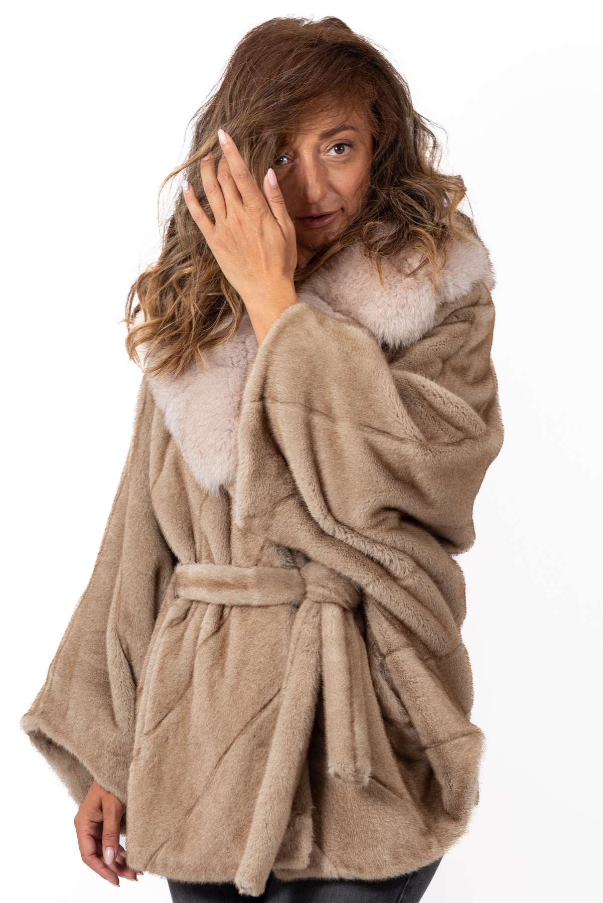 Women's exclusive Alpaca coat Charlotte Beige