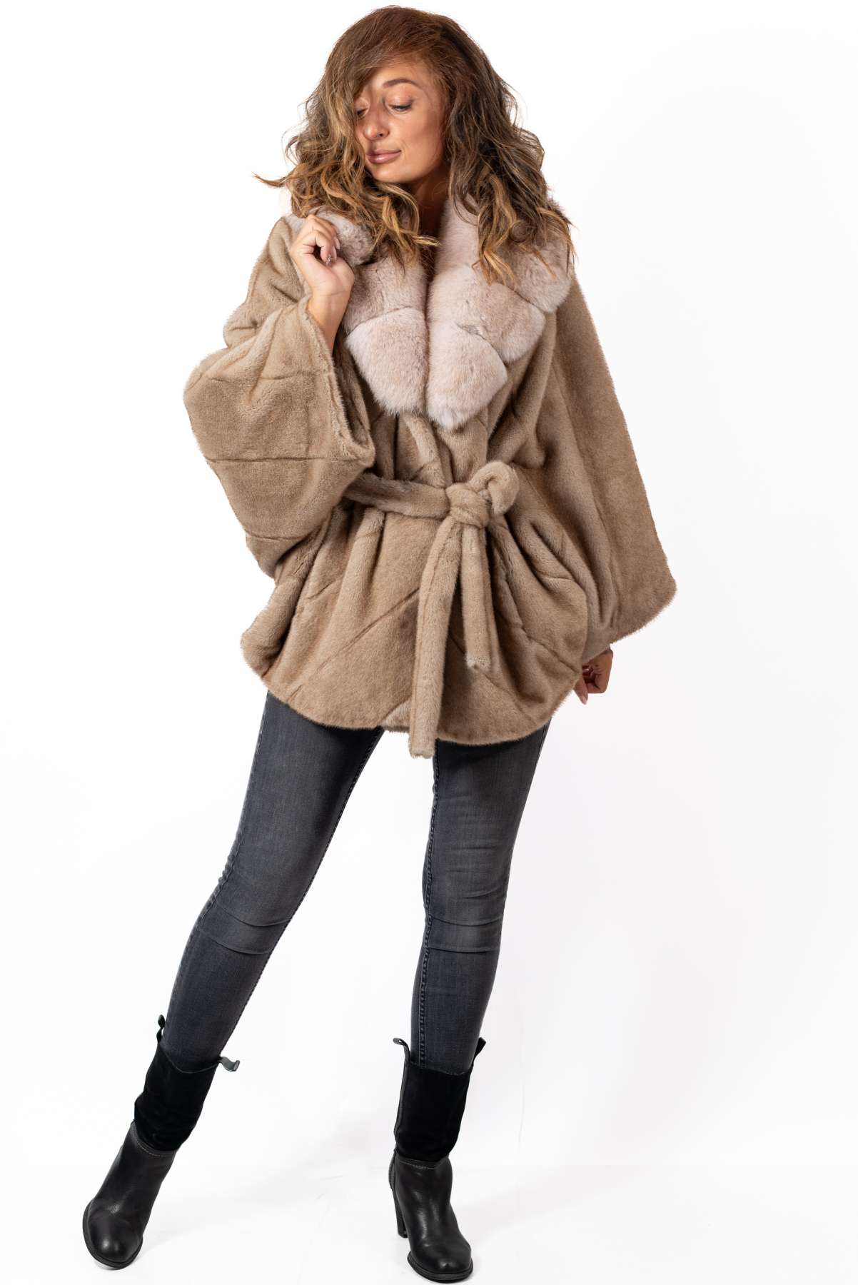 Women's exclusive Alpaca coat Charlotte Beige